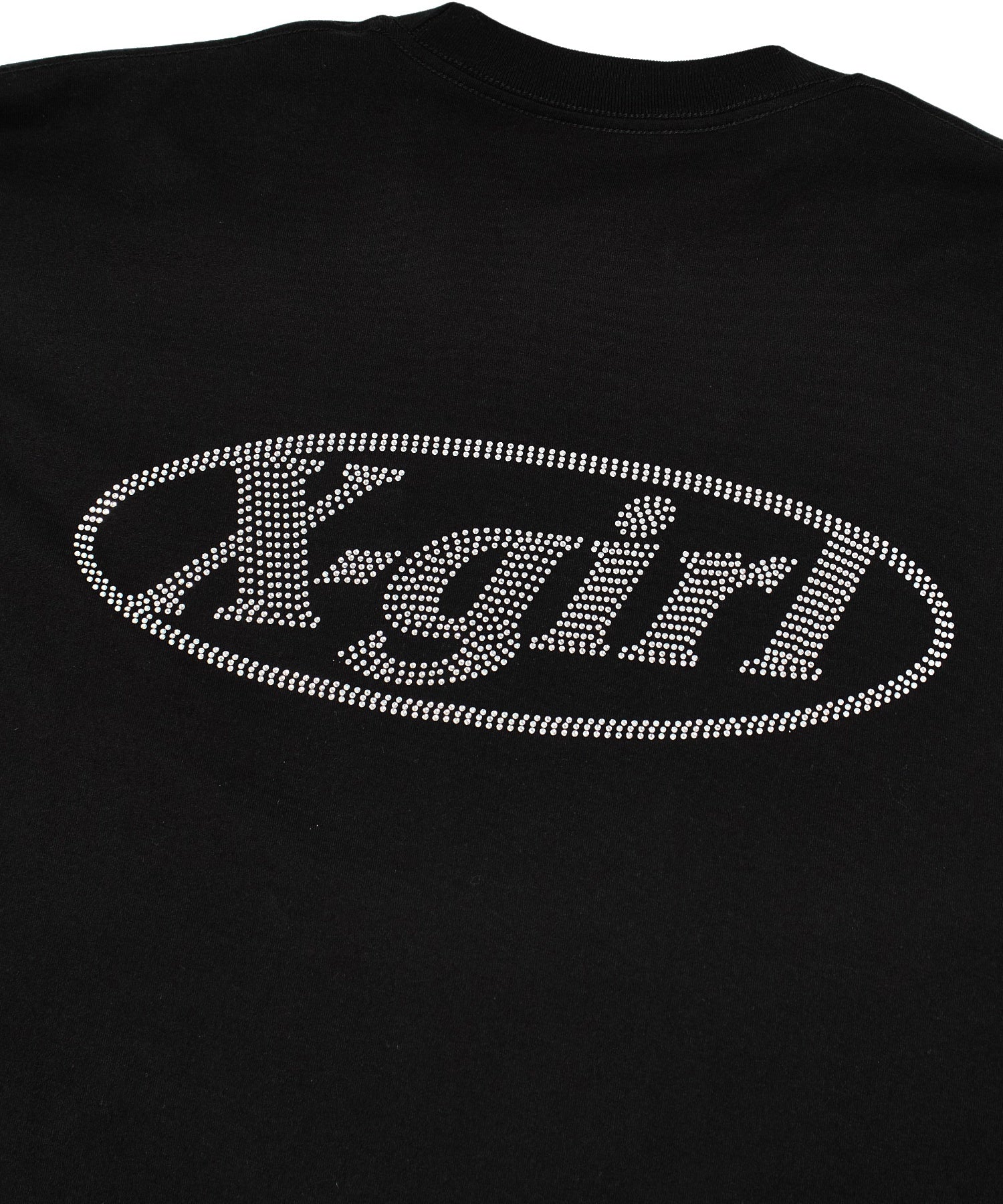 RHINESTONE OVAL LOGO S/S BIG TEE DRESS