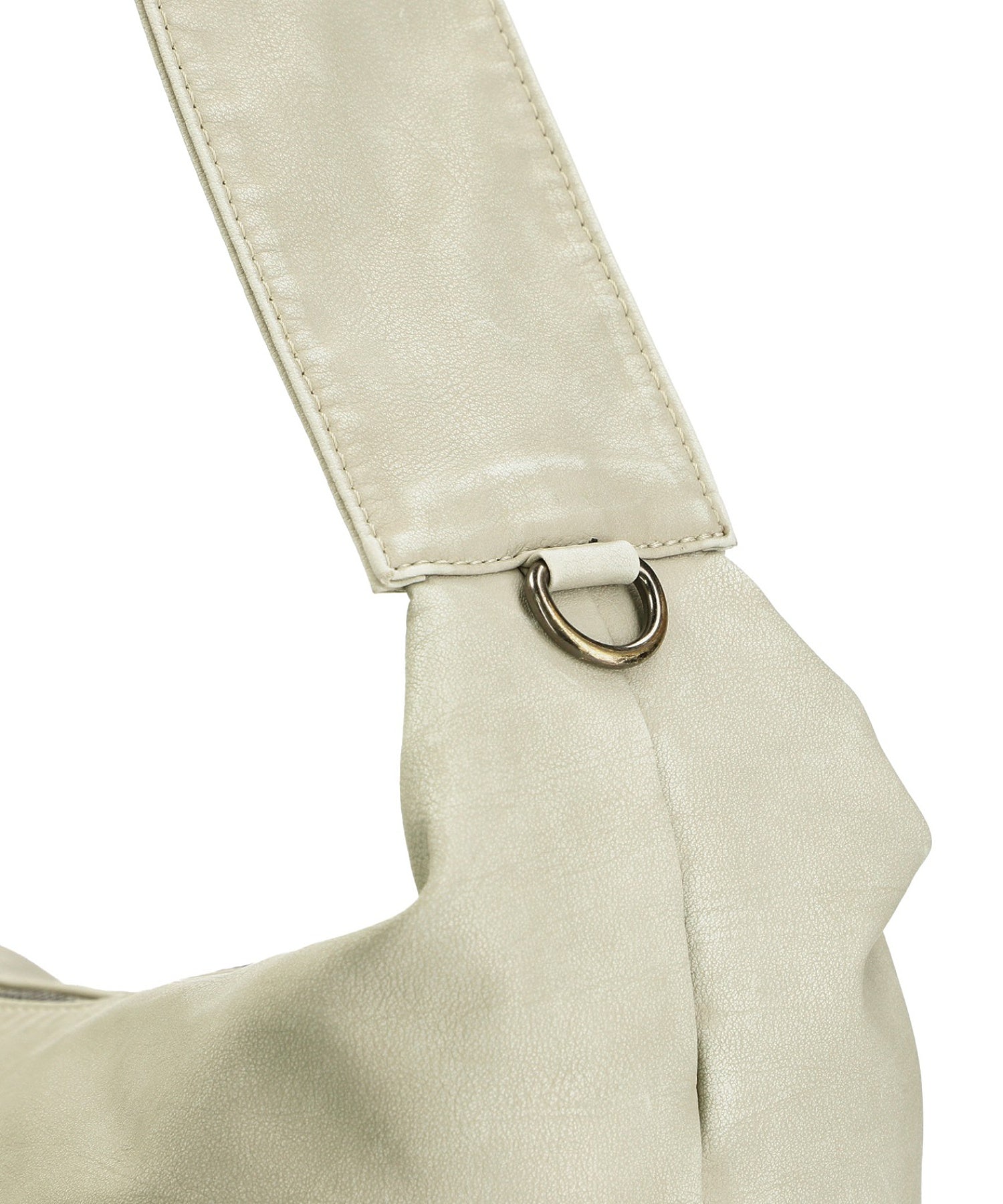 METAL PLATE LABEL SHOULDER BAG