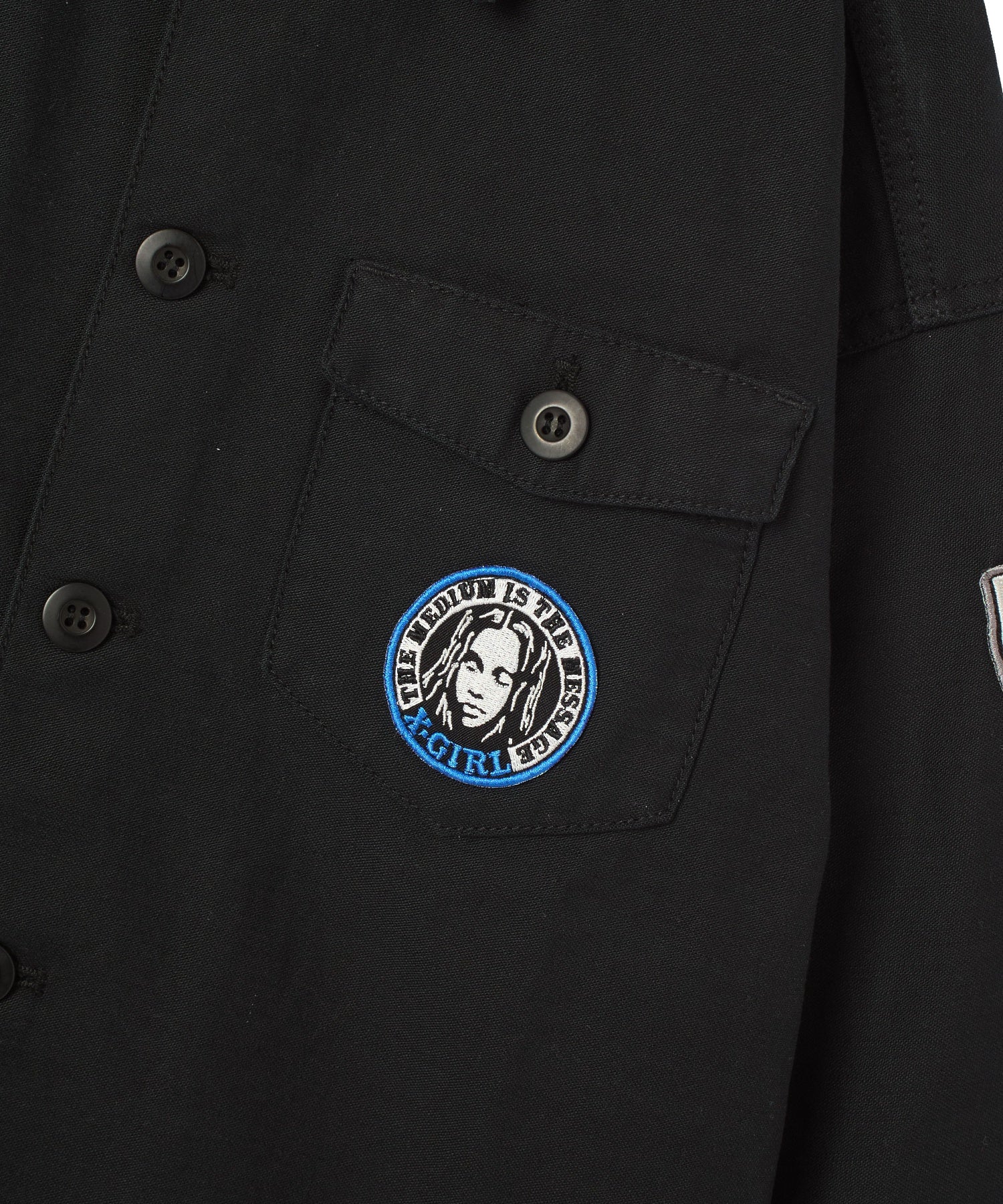 VARIOUS PATCHED MILITARY SHIRT