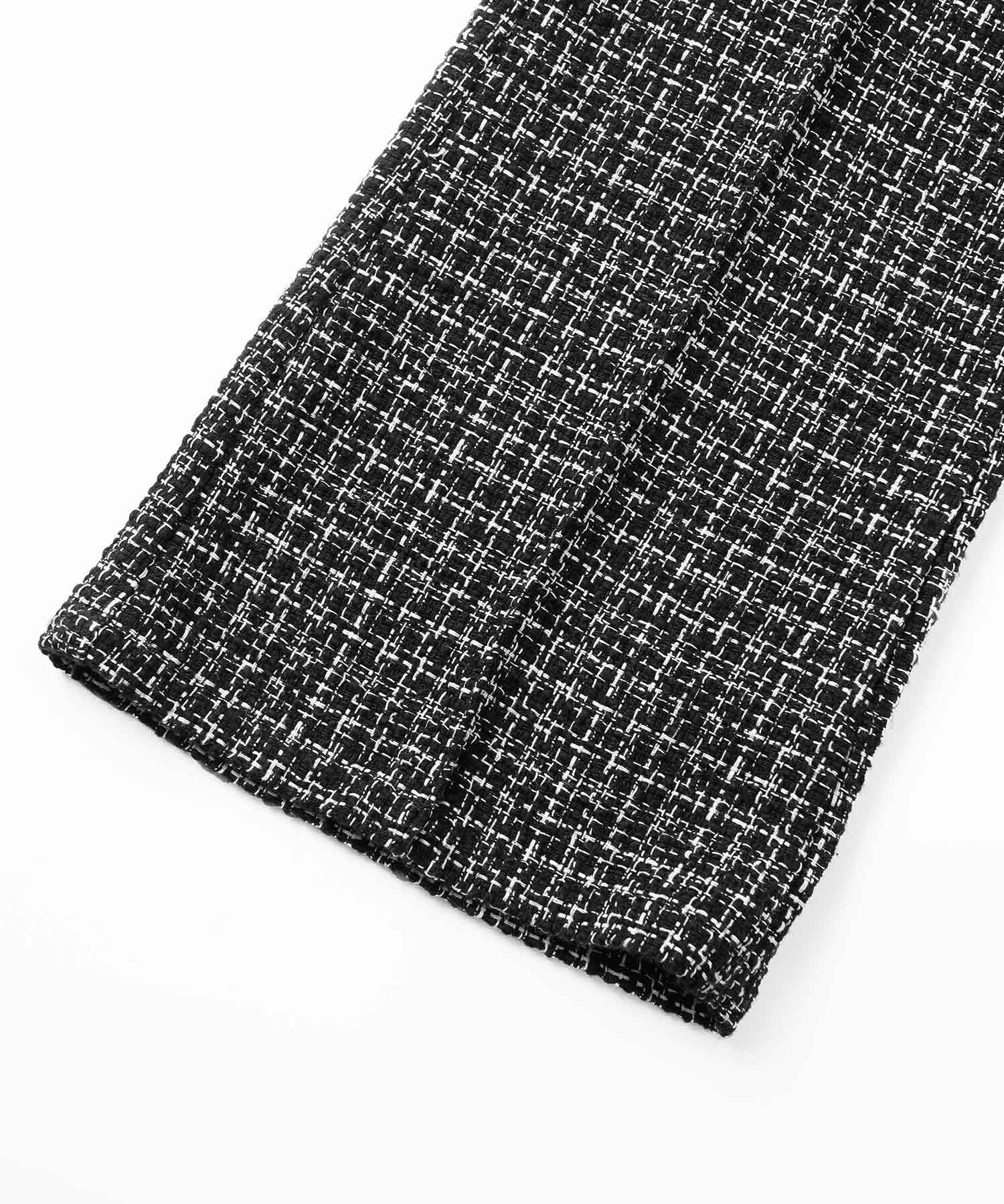 TWEED JERSEY WIDE FLARE PANTS X-girl