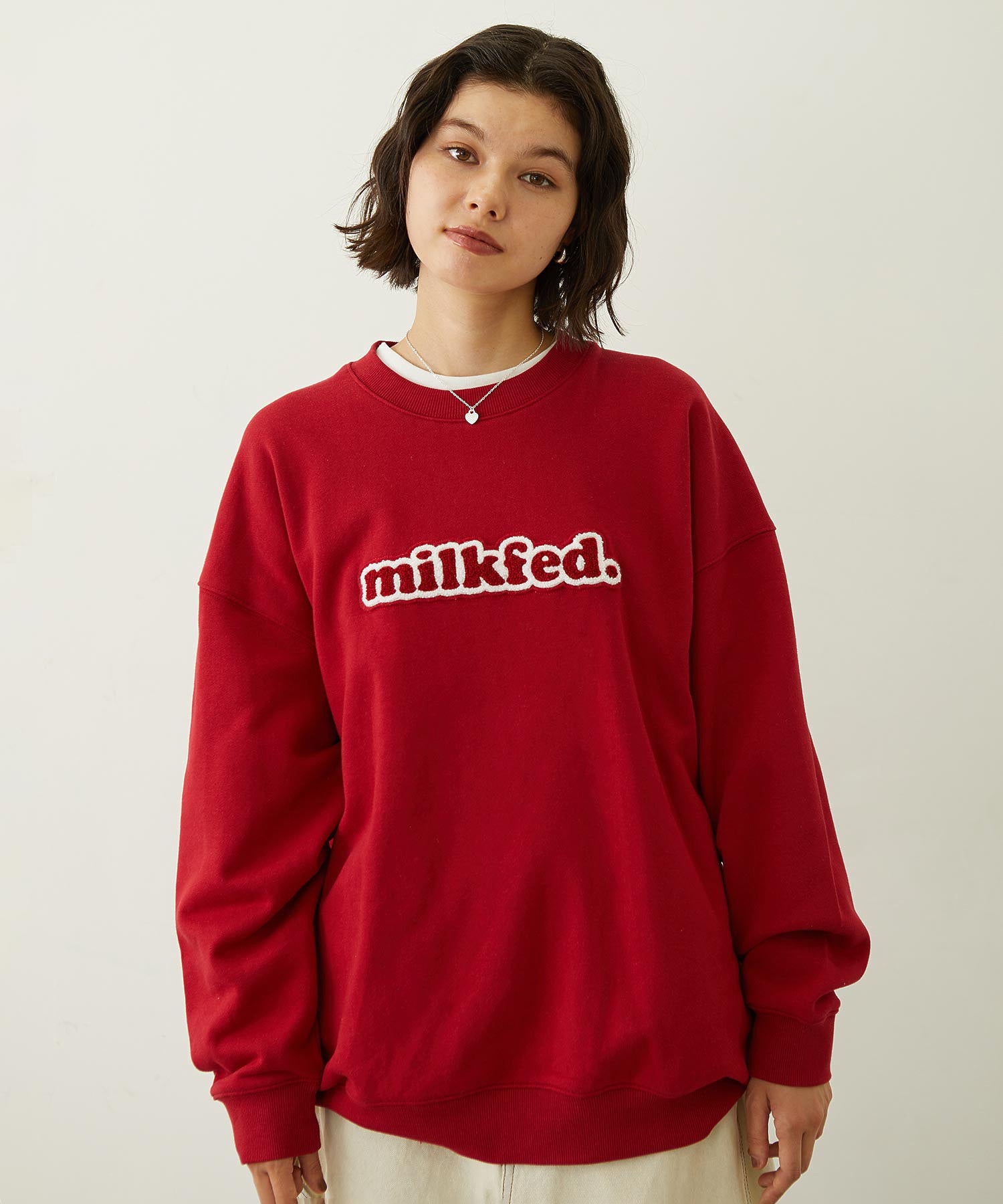 COOPER LOGO WIDE CREW SWEAT TOP