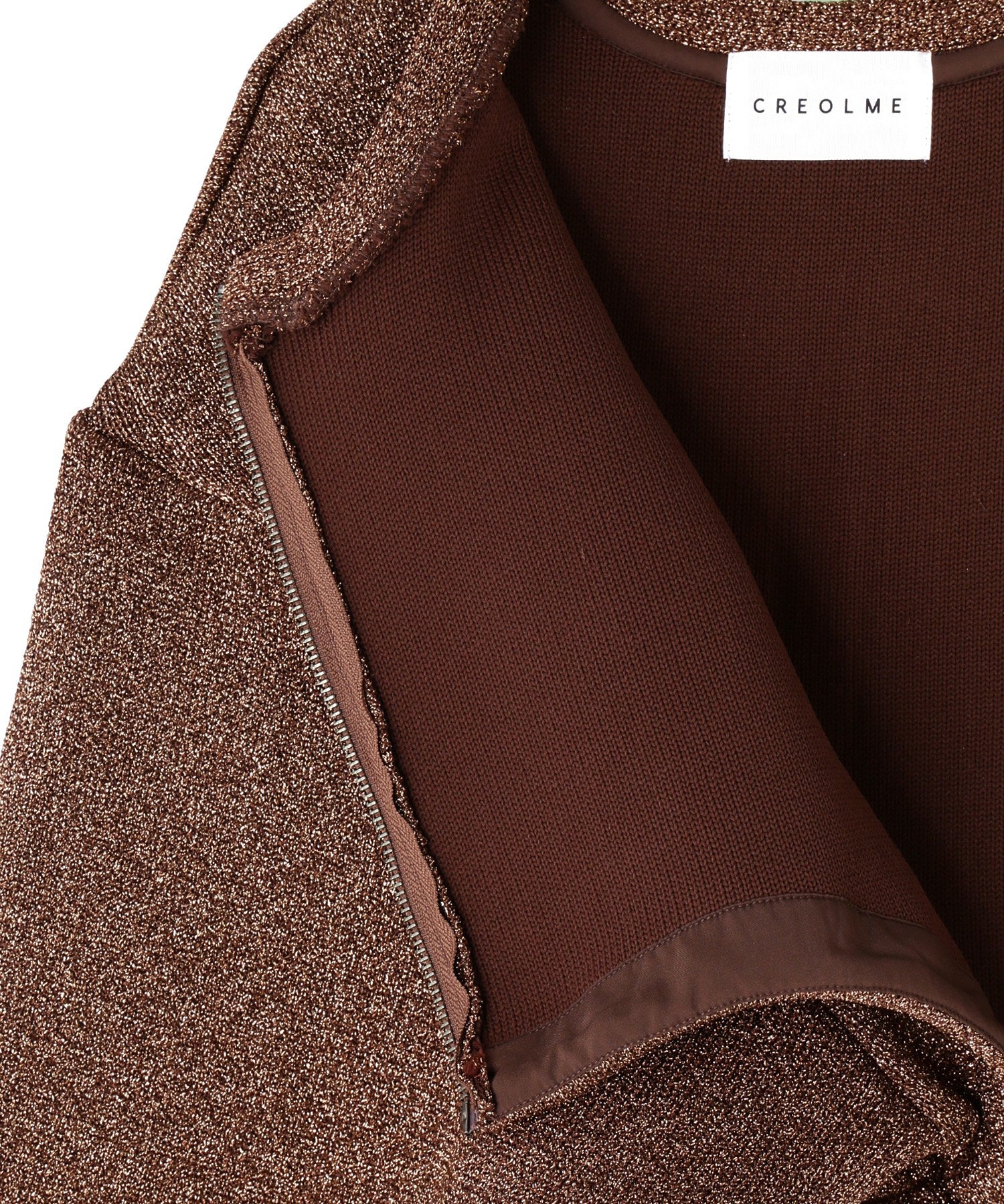 ラメニットブルゾン