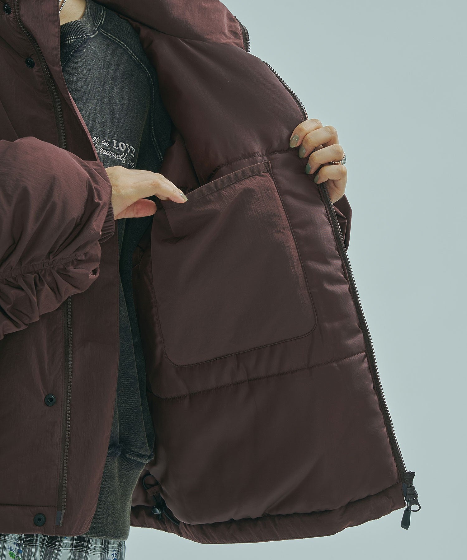 GENE HEAVENS x THOUSAND MILE/STAND COLLAR PADDED JACKET