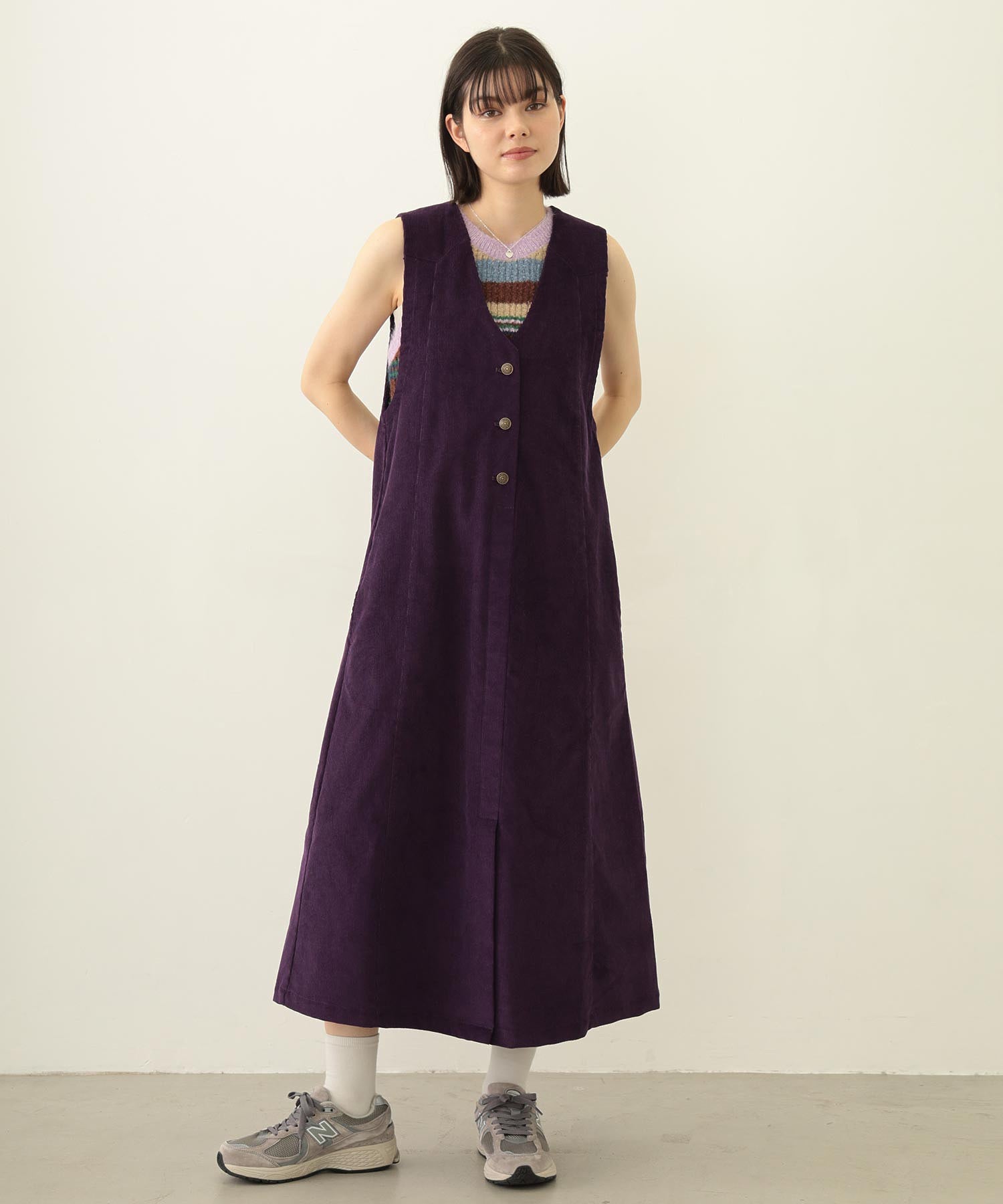 CORDUROY JUMPER SKIRT