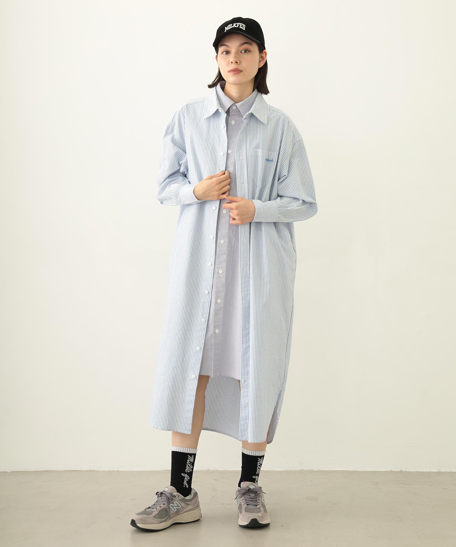 LAYERED SHIRTS DRESS