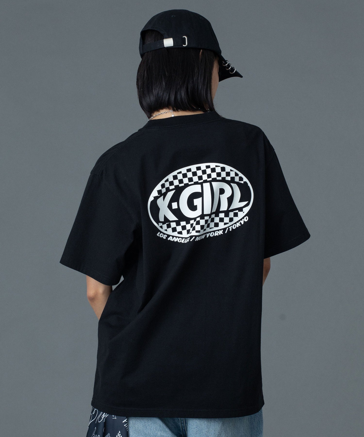 CHECKER OVAL LOGO POCKET S/S TEE
