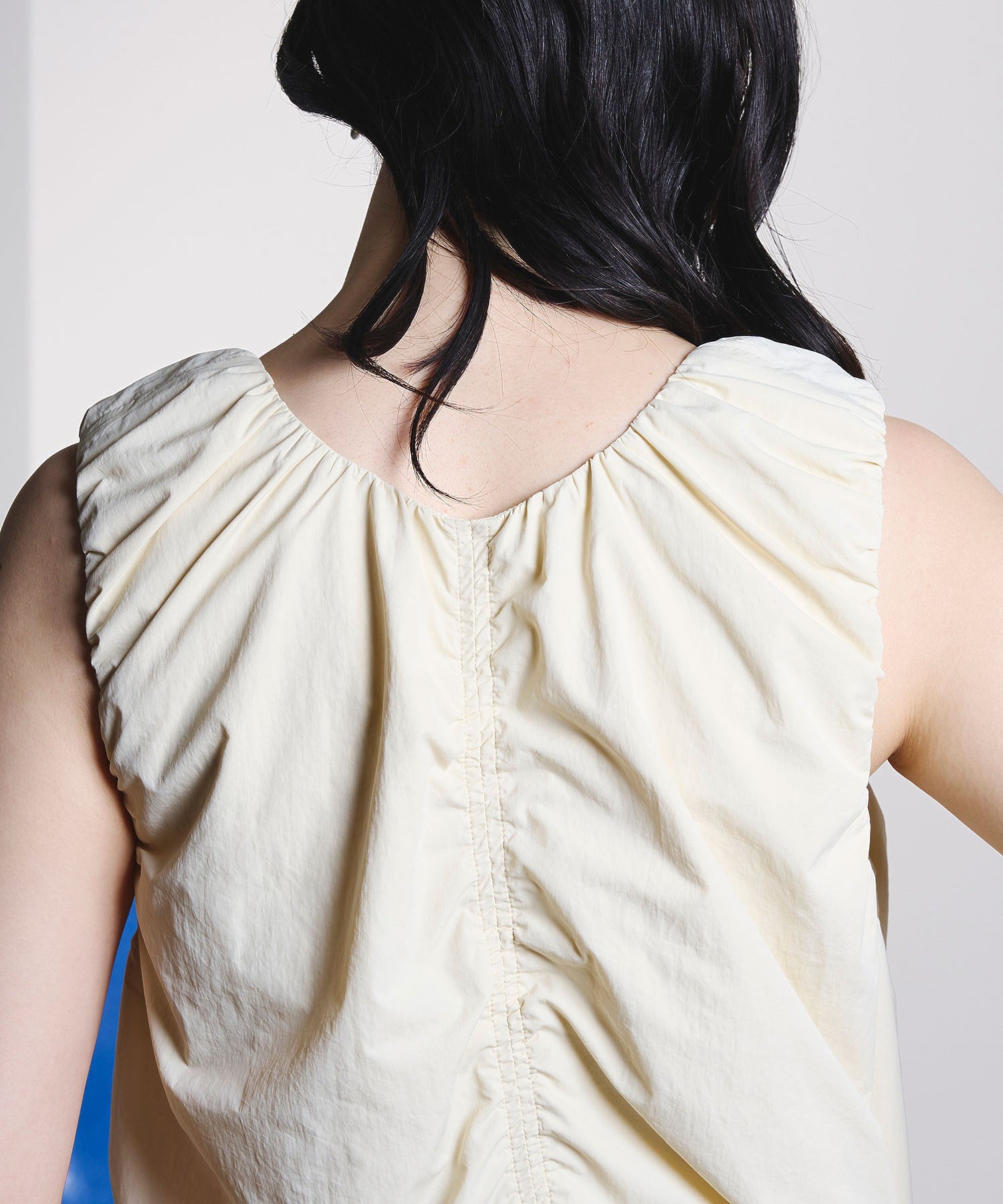 DRAWSTRING SLV.LESS DRESS