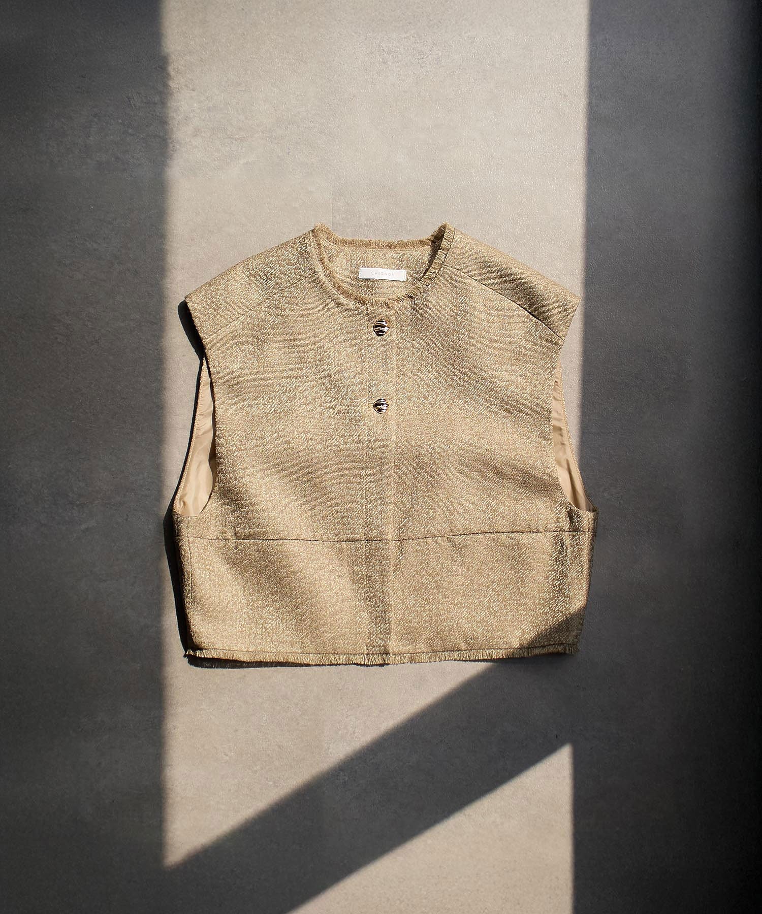 CHIGNON/TWEED SHORT VEST