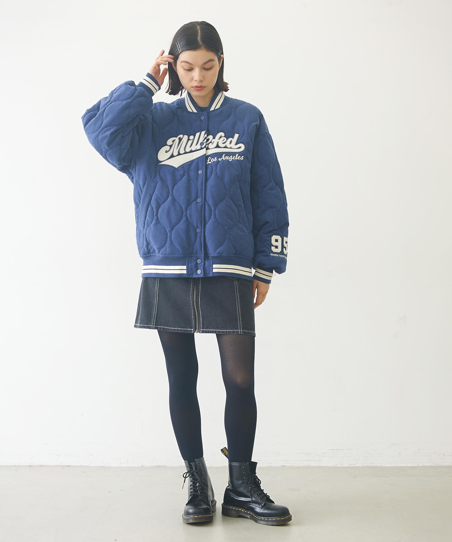 LOGO PATCH QUILTED JACKET