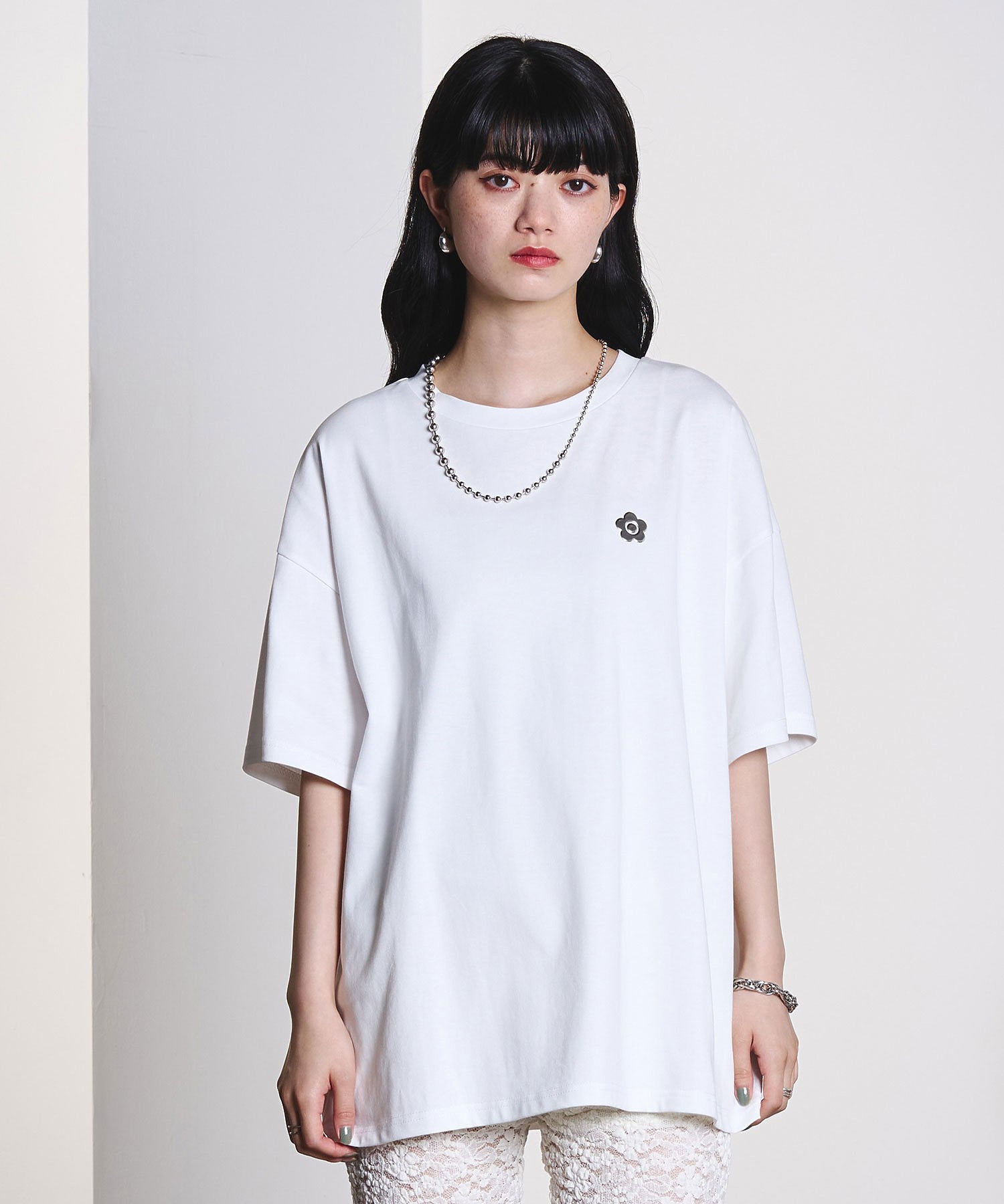 model:163cm 着用サイズ:L