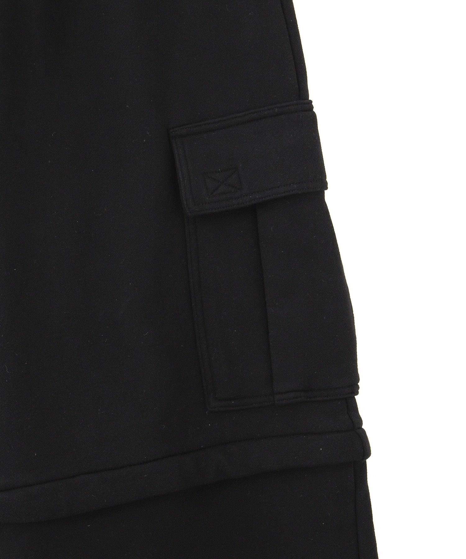 2WAY WIDE LEG CARGO SWEAT PANTS
