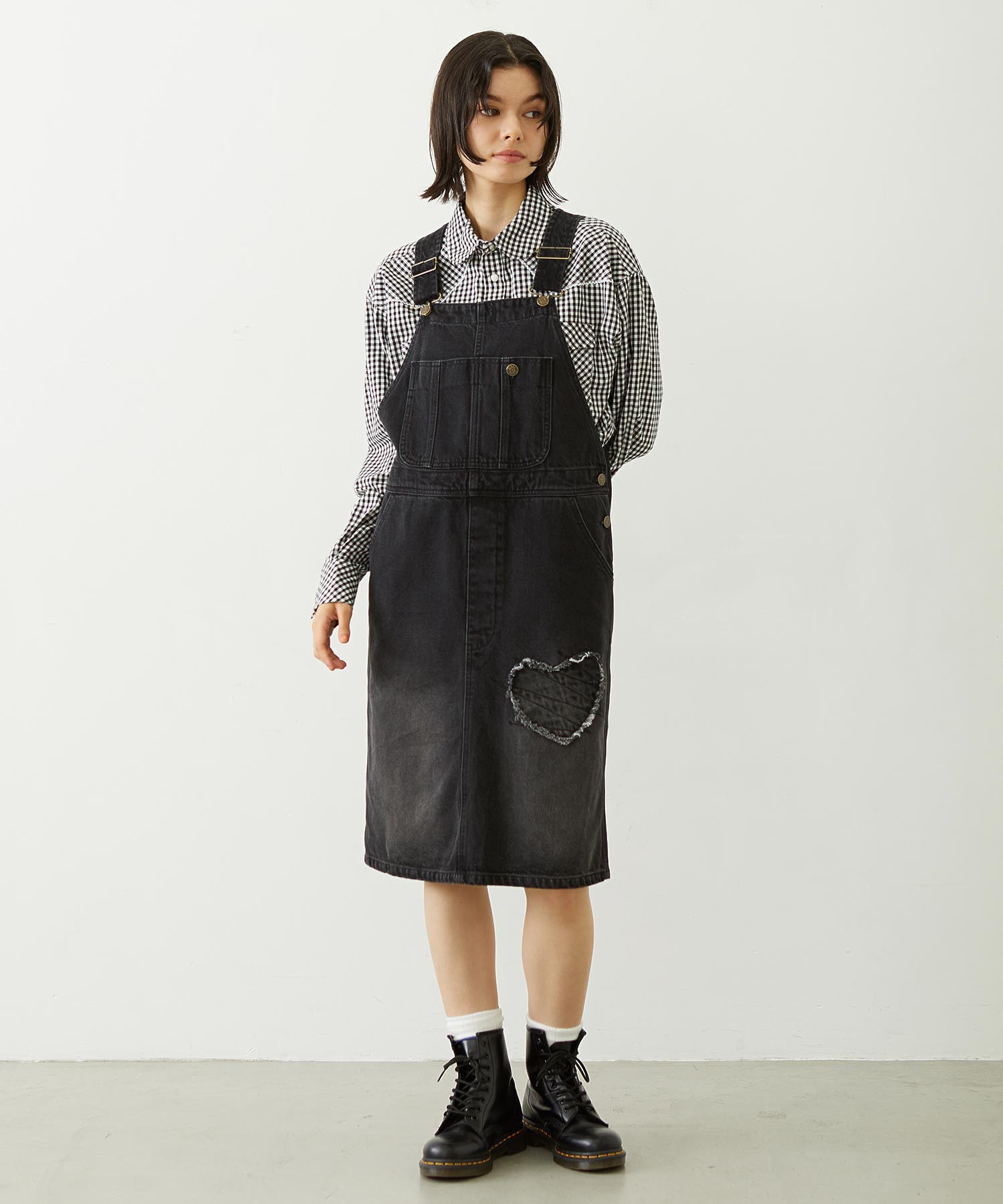 PATCH SALOPETTE SKIRT