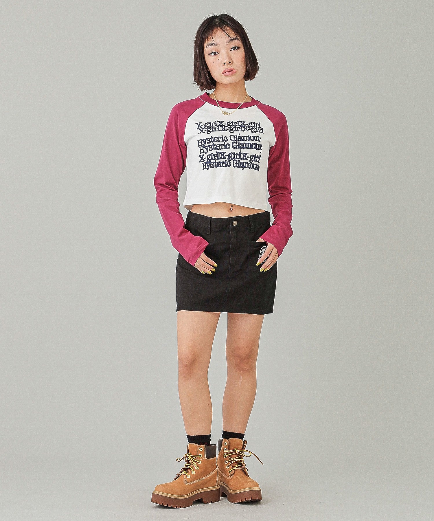 X-girl x HYSTERIC GLAMOUR MINI SKIRT