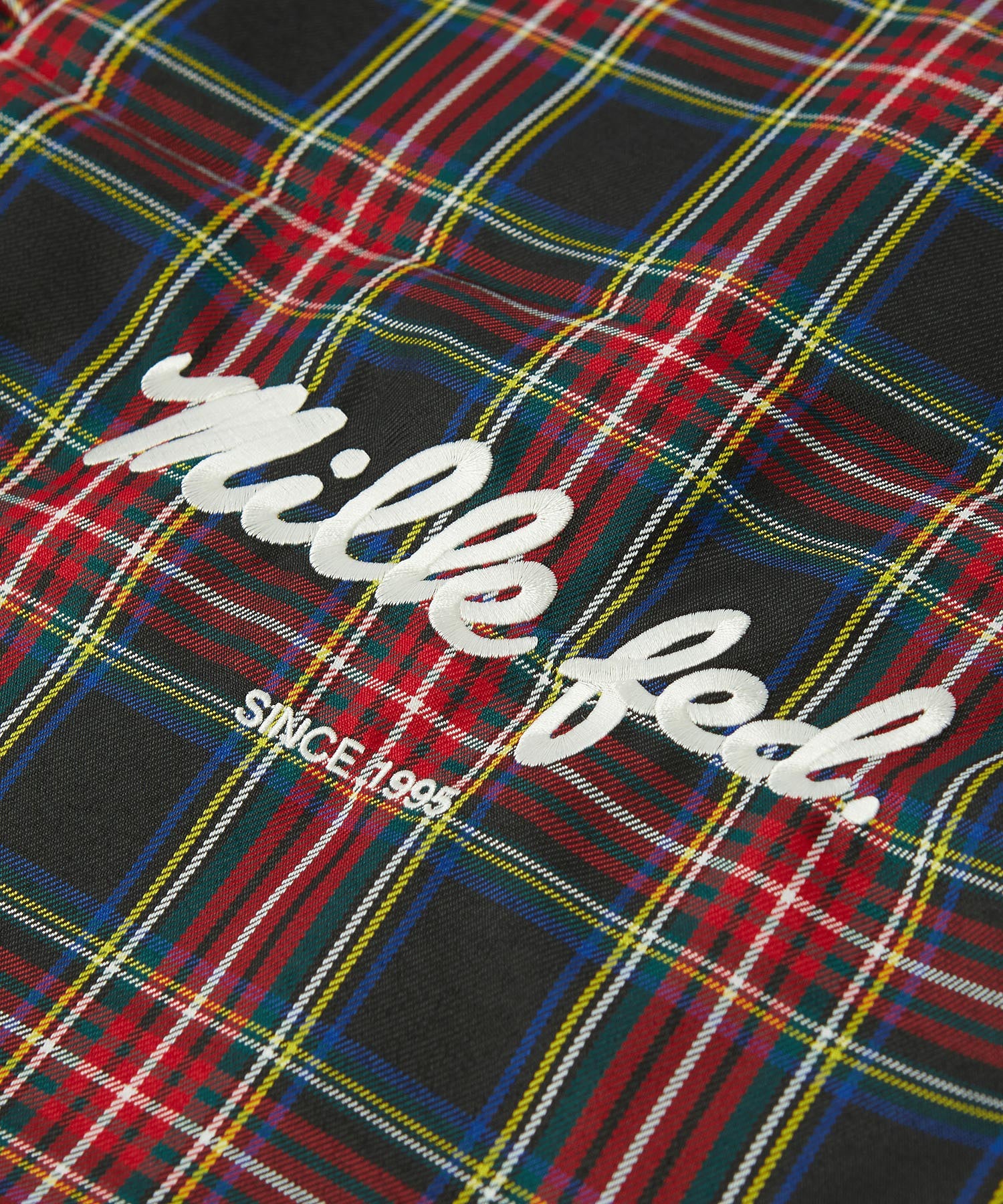 FRILLED TARTAN TOTE BAG