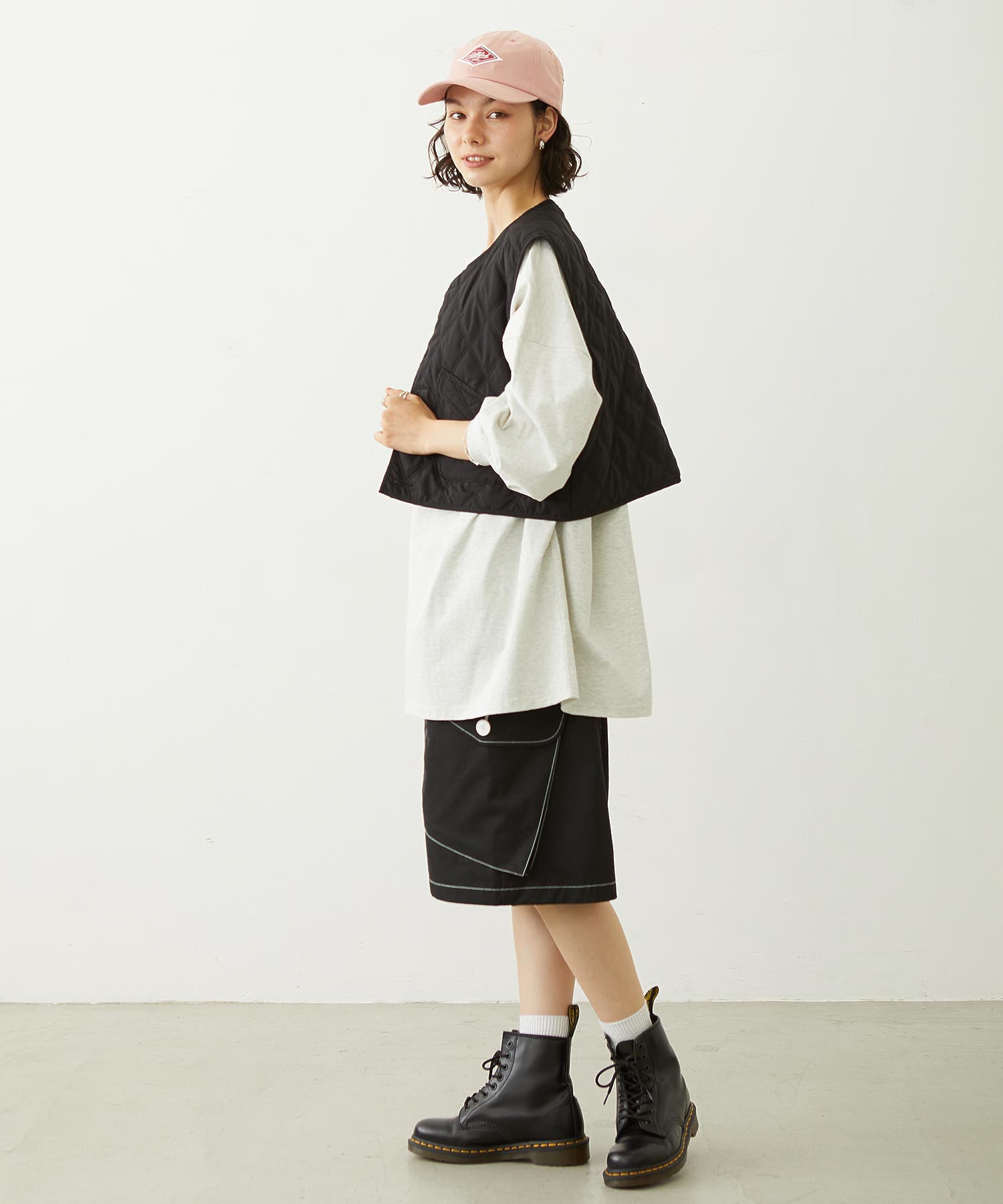 LABEL TWILL CAP