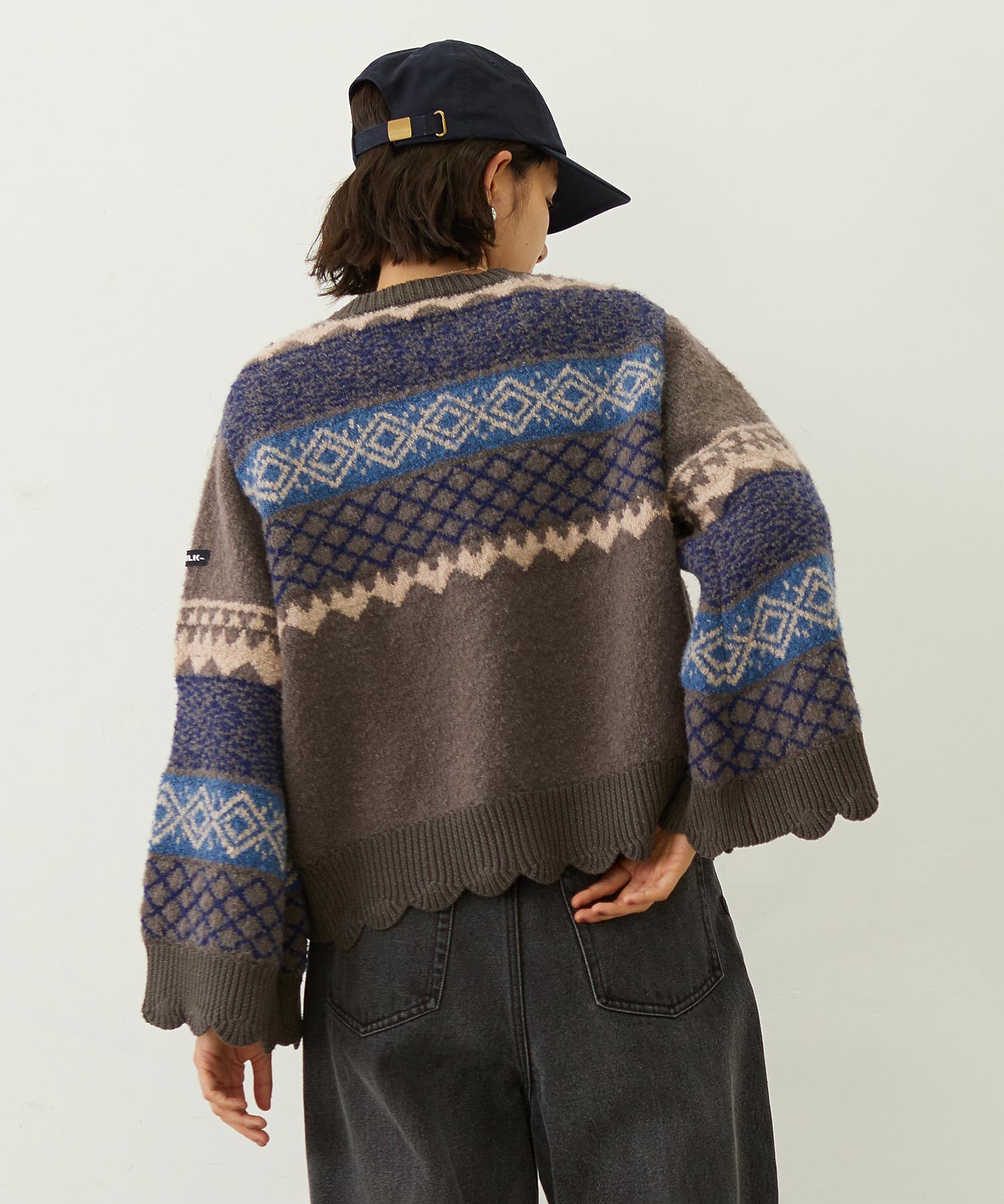 PATTERNED KNIT TUNIC