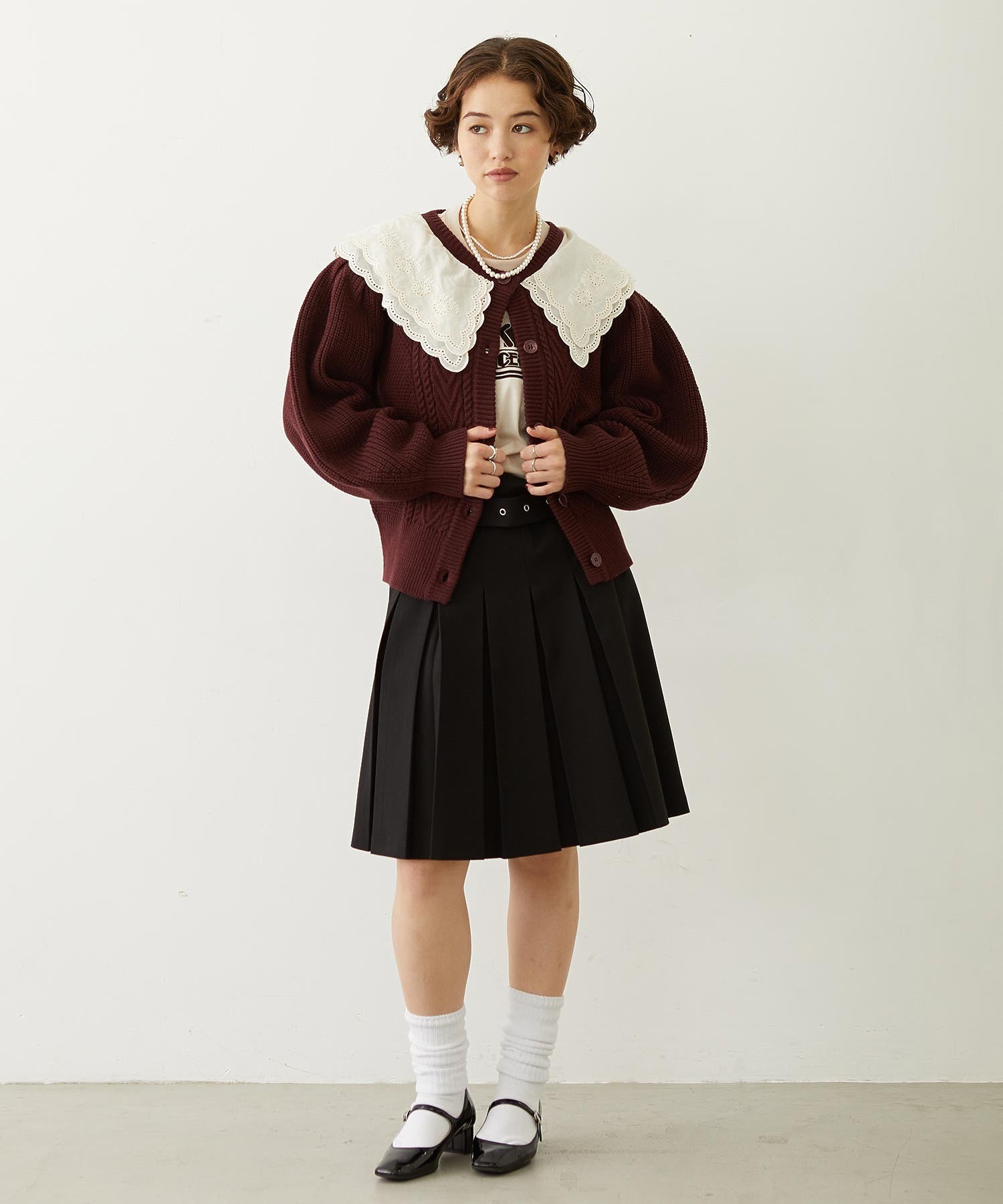 LOGO FLOCK PRINT L/S TEE