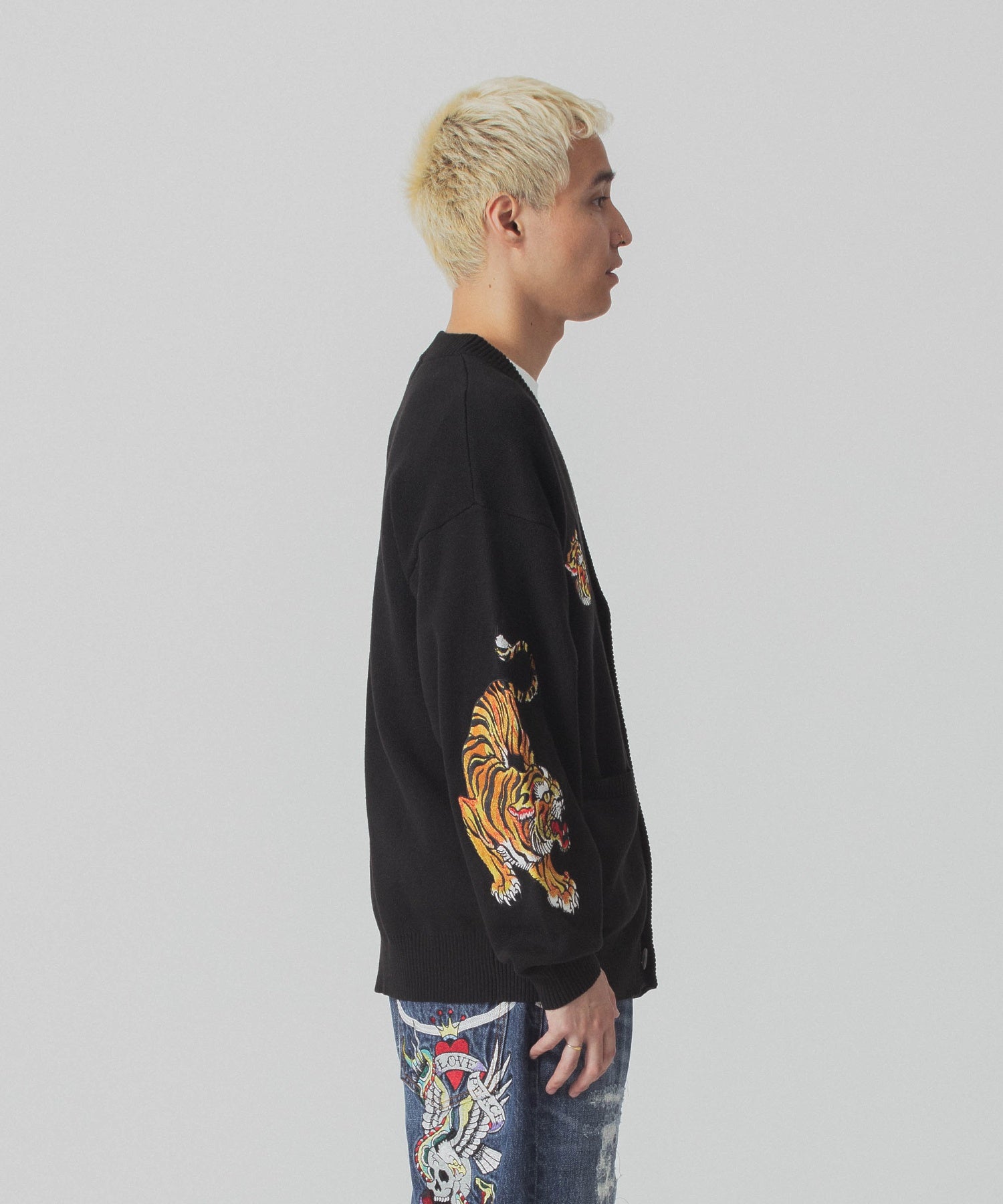 XLARGE×ED HARDY KNIT CARDIGAN