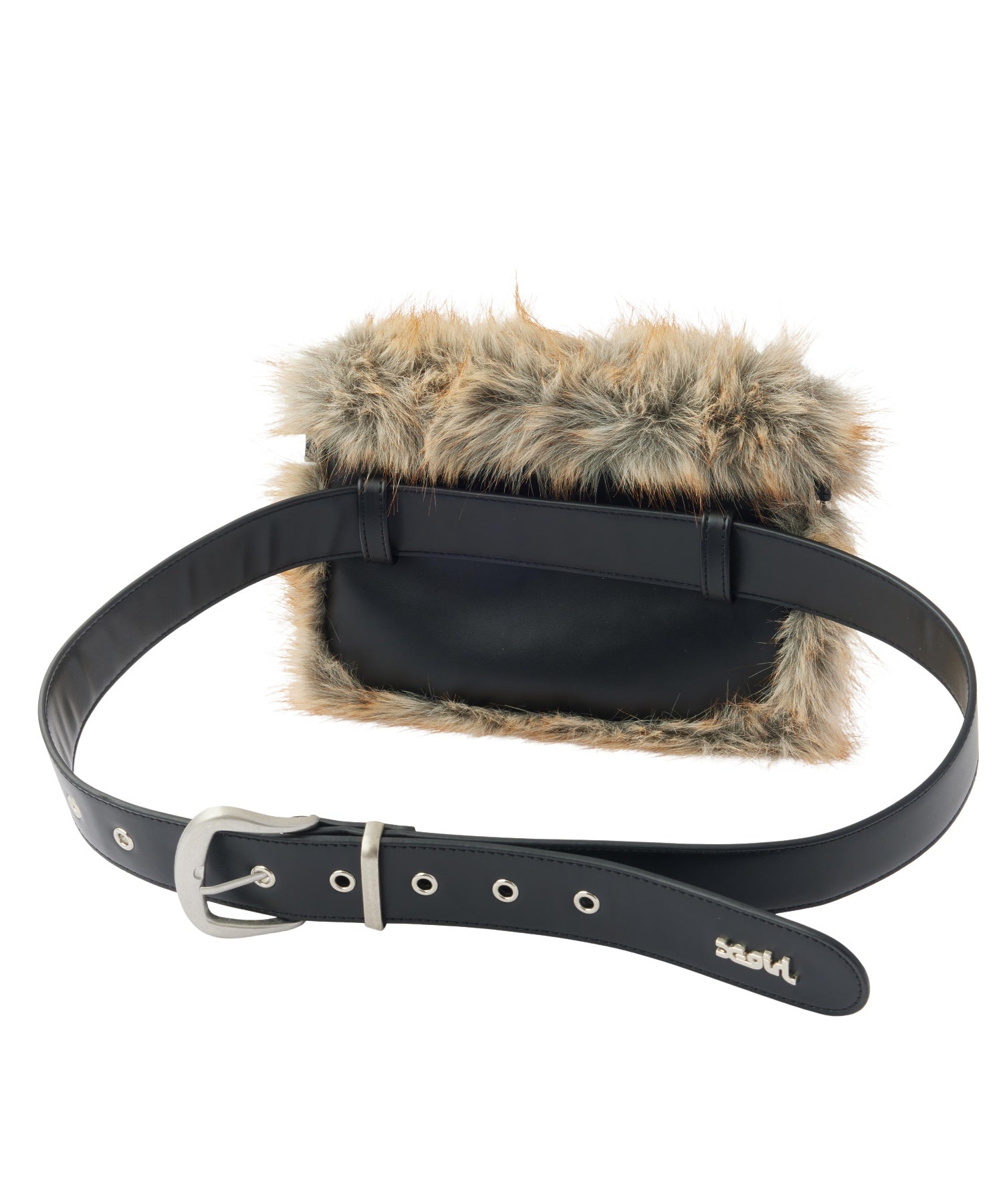 MULTI WAY FAUX FUR POCKET BELT