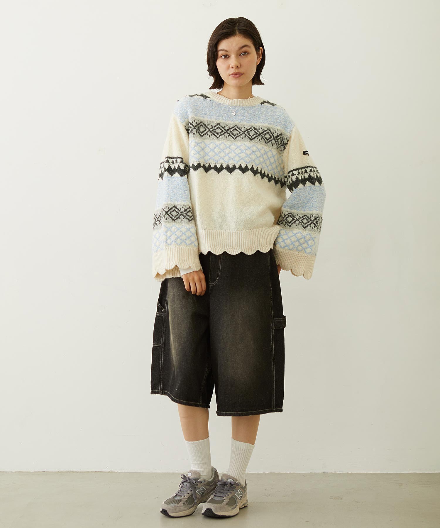 PATTERNED KNIT TUNIC