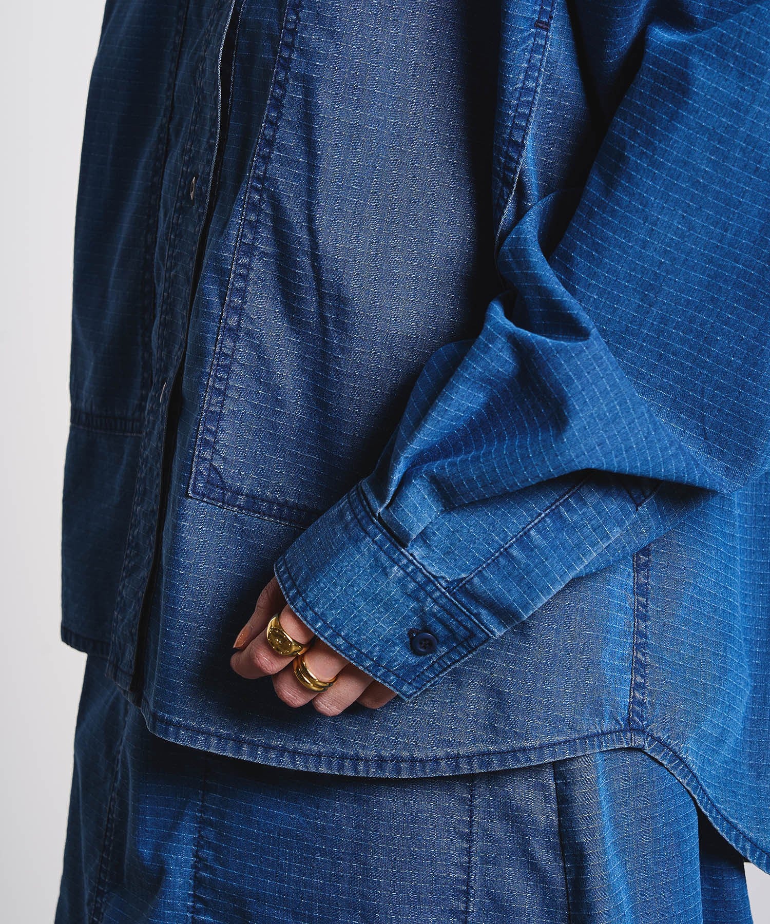 GENE HEAVENS/WORK POCKET RIP STOP SHIRT