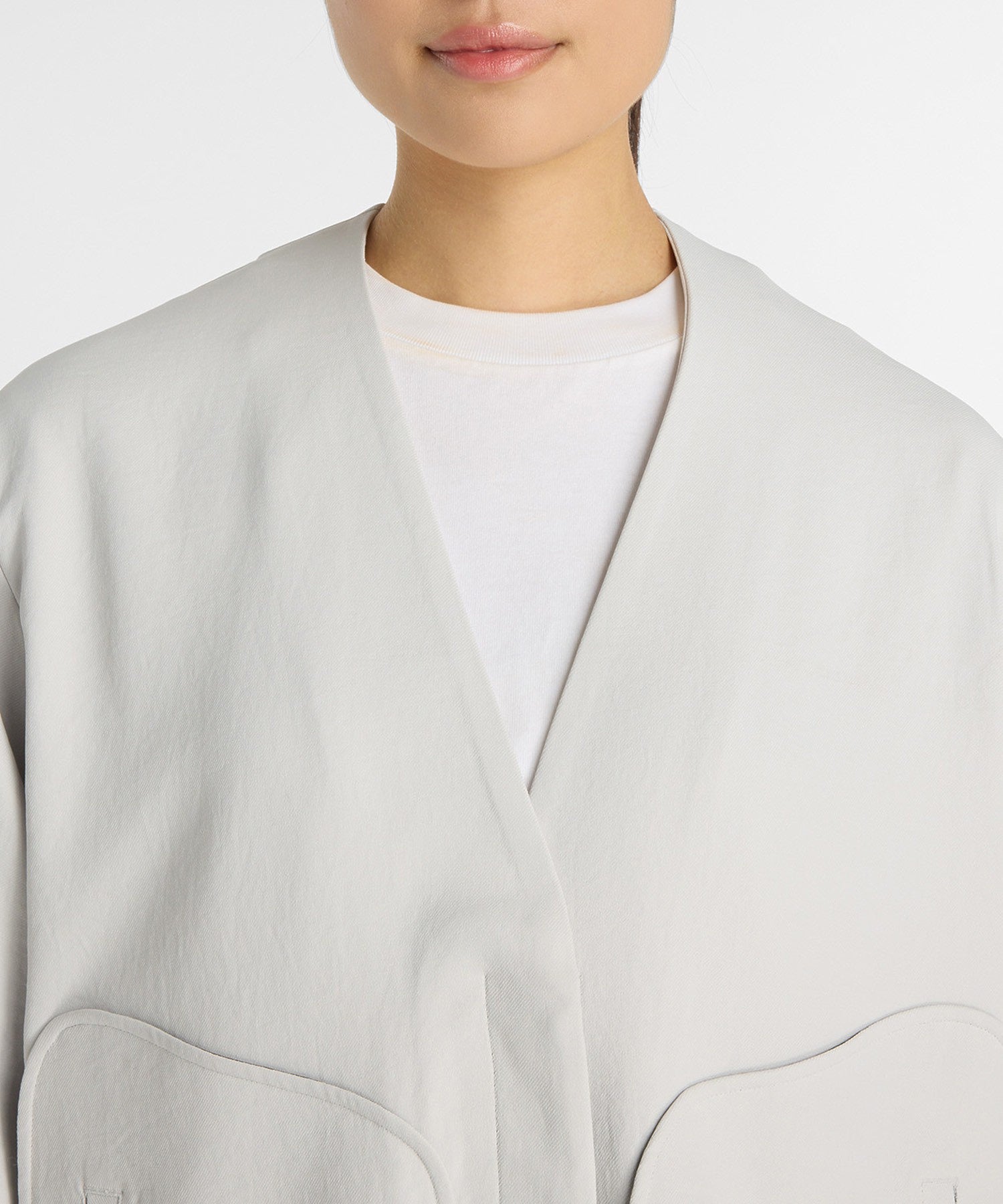 NEW BALANCE/ニューバランス/W NB Grey NOCOLLAR JACKET WJ61784L