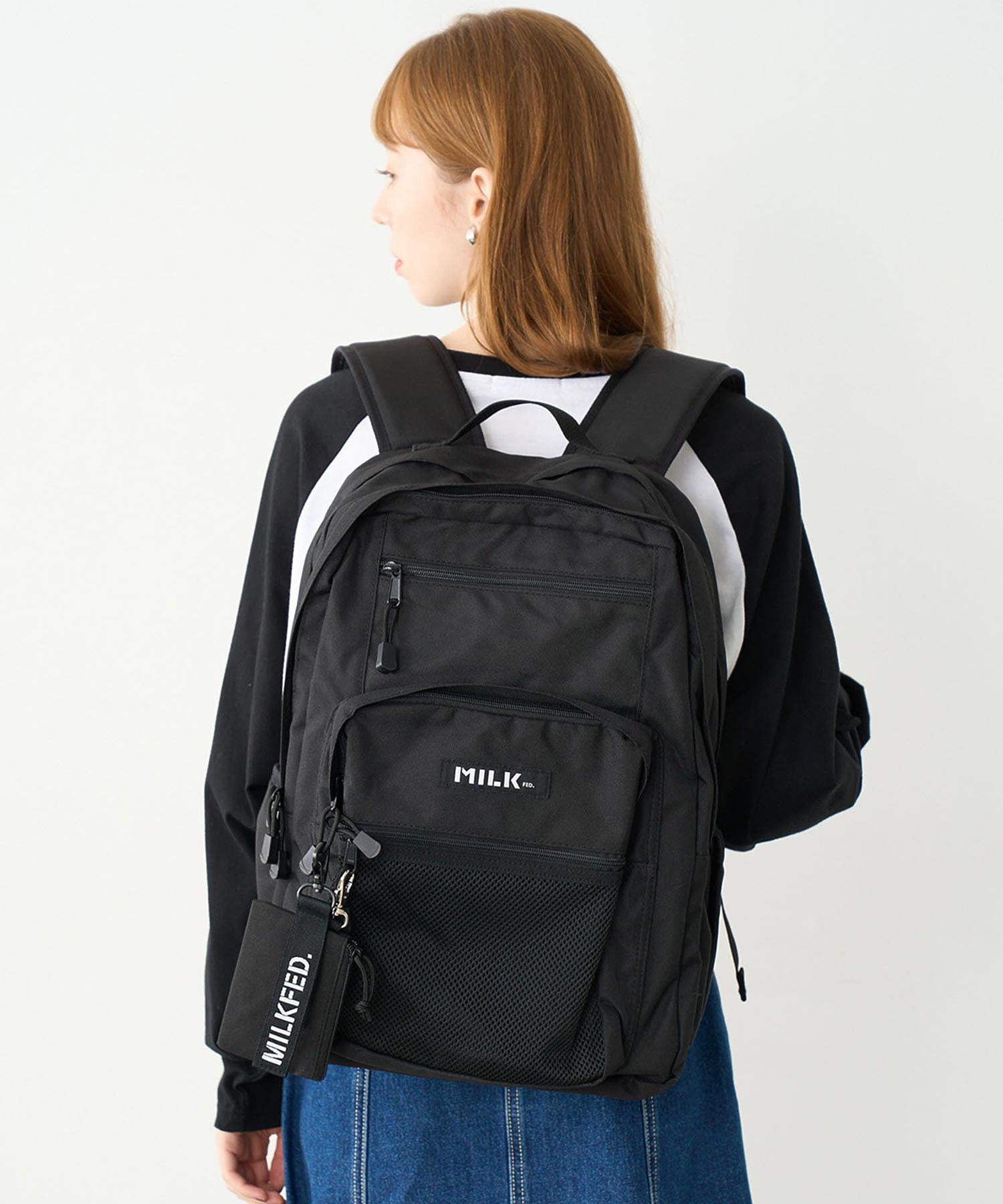 【定番】W ZIP BACKPACK MILKFED.