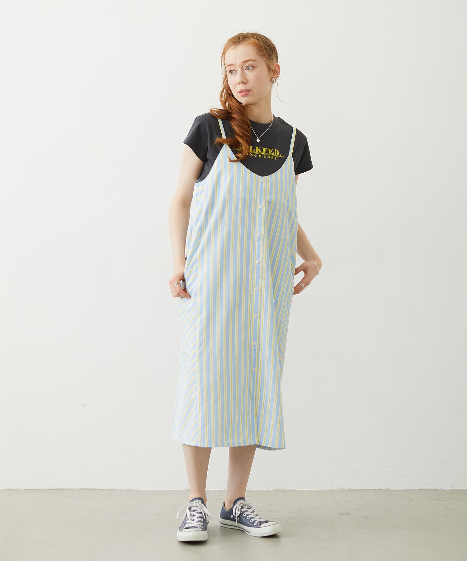 LINE LOGO FRENCH SLEEVE TOP