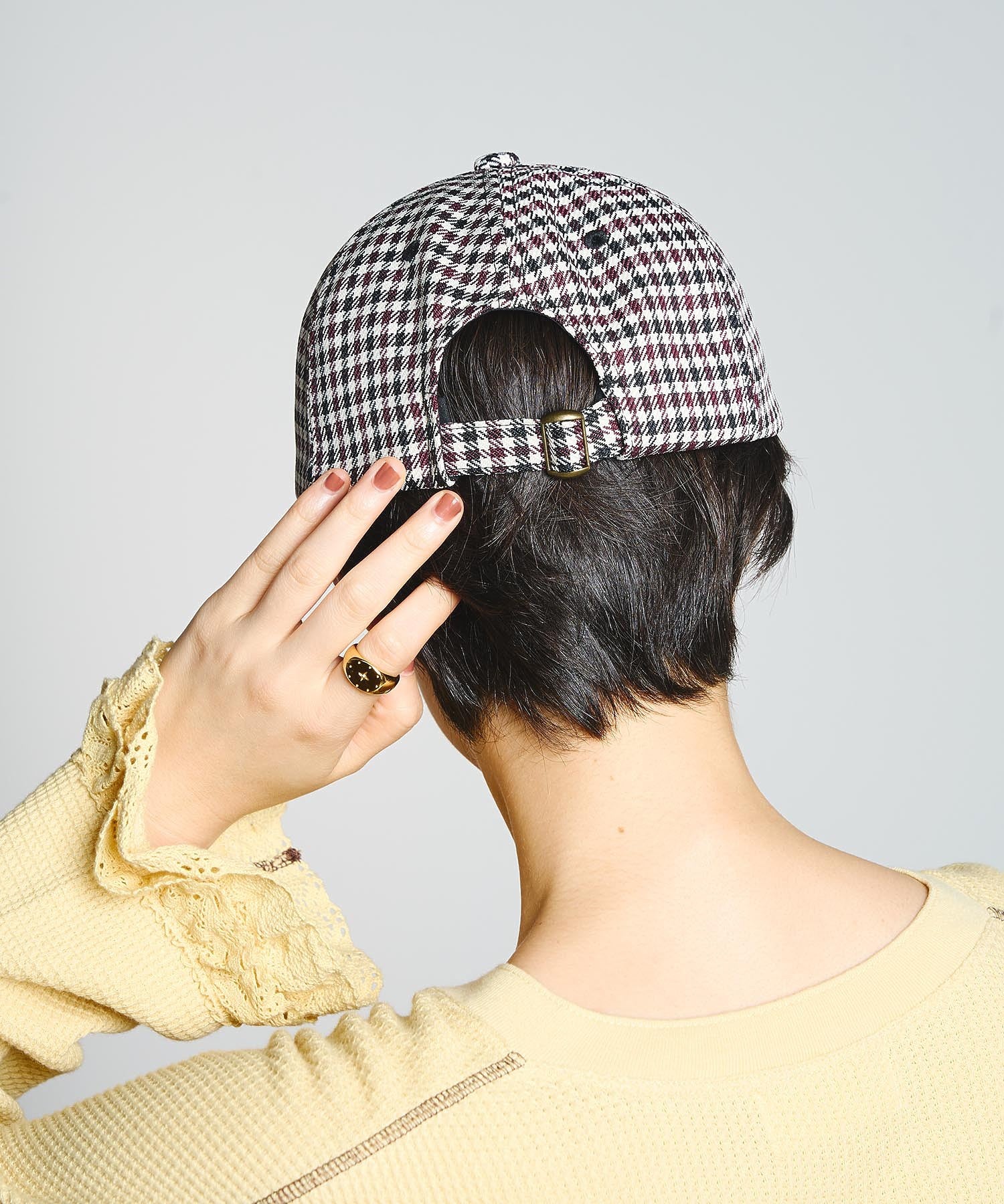 CREOLME/CHECK PATTERN CAP