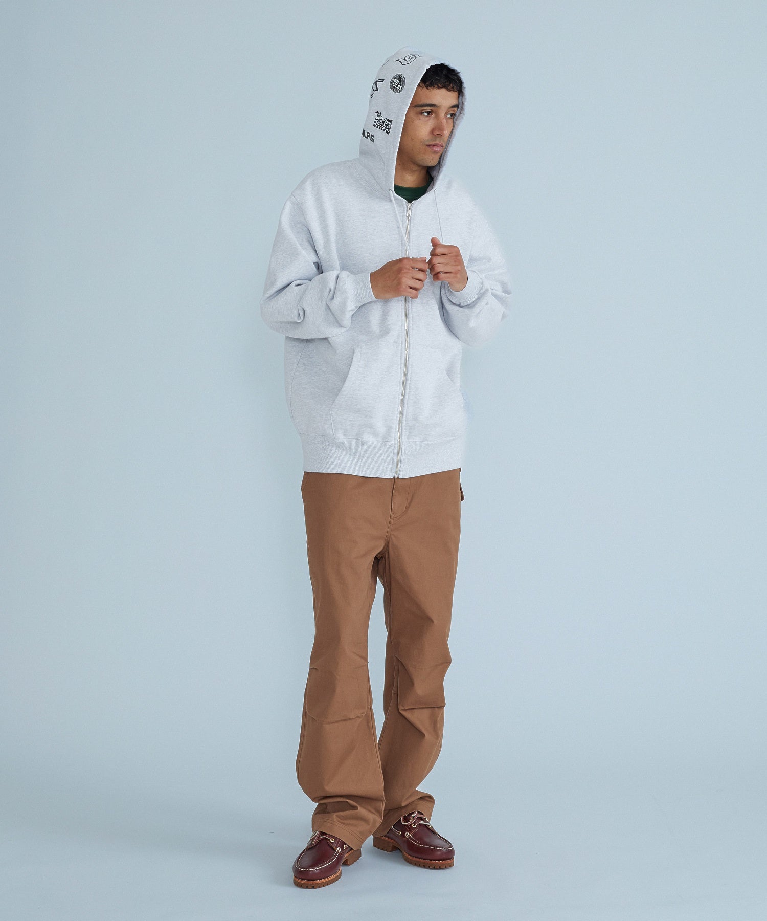 ARCHIVE MASHUP HOODED ZIP SWEATSHIRT