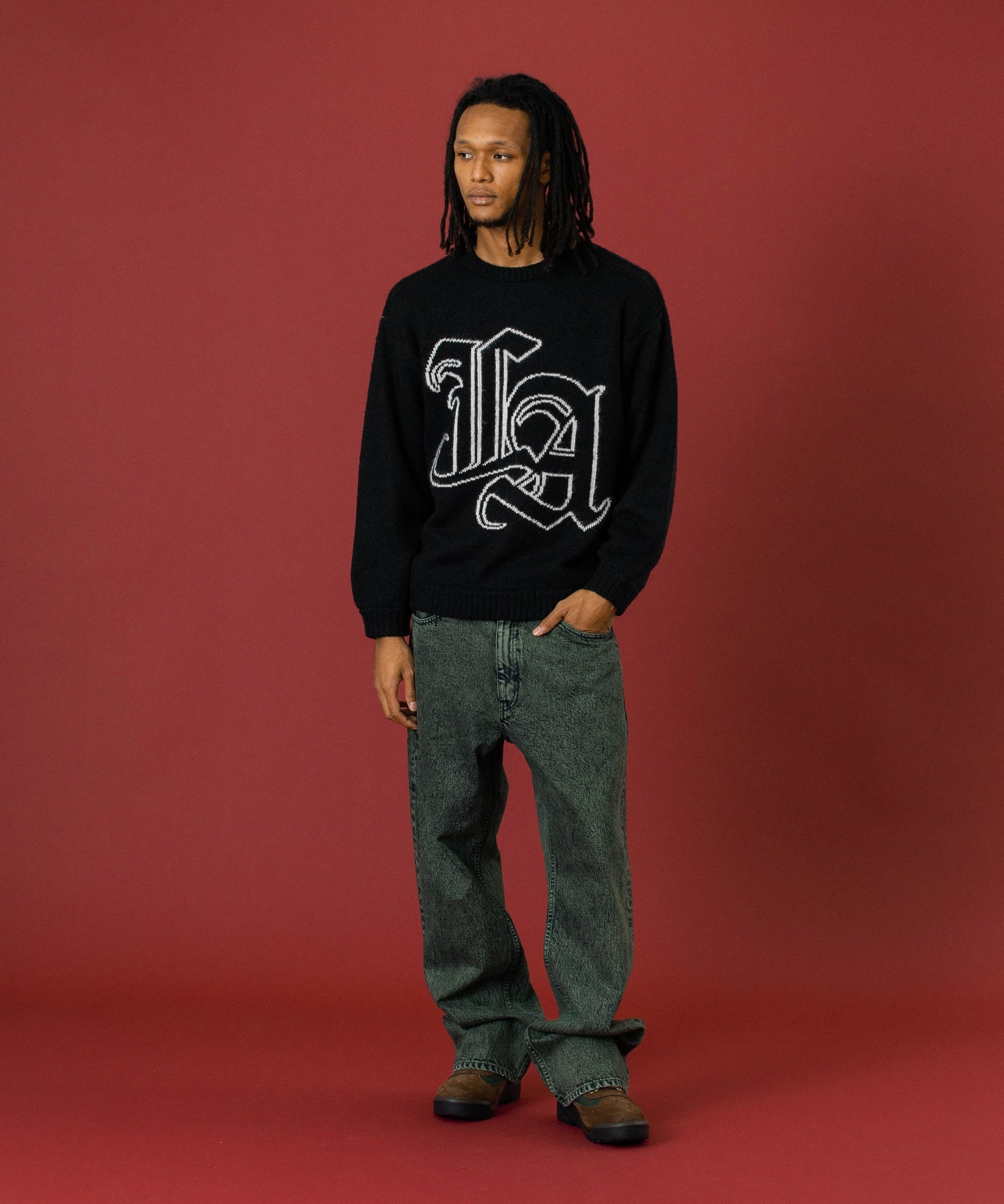 OVERDYED DENIM PANTS