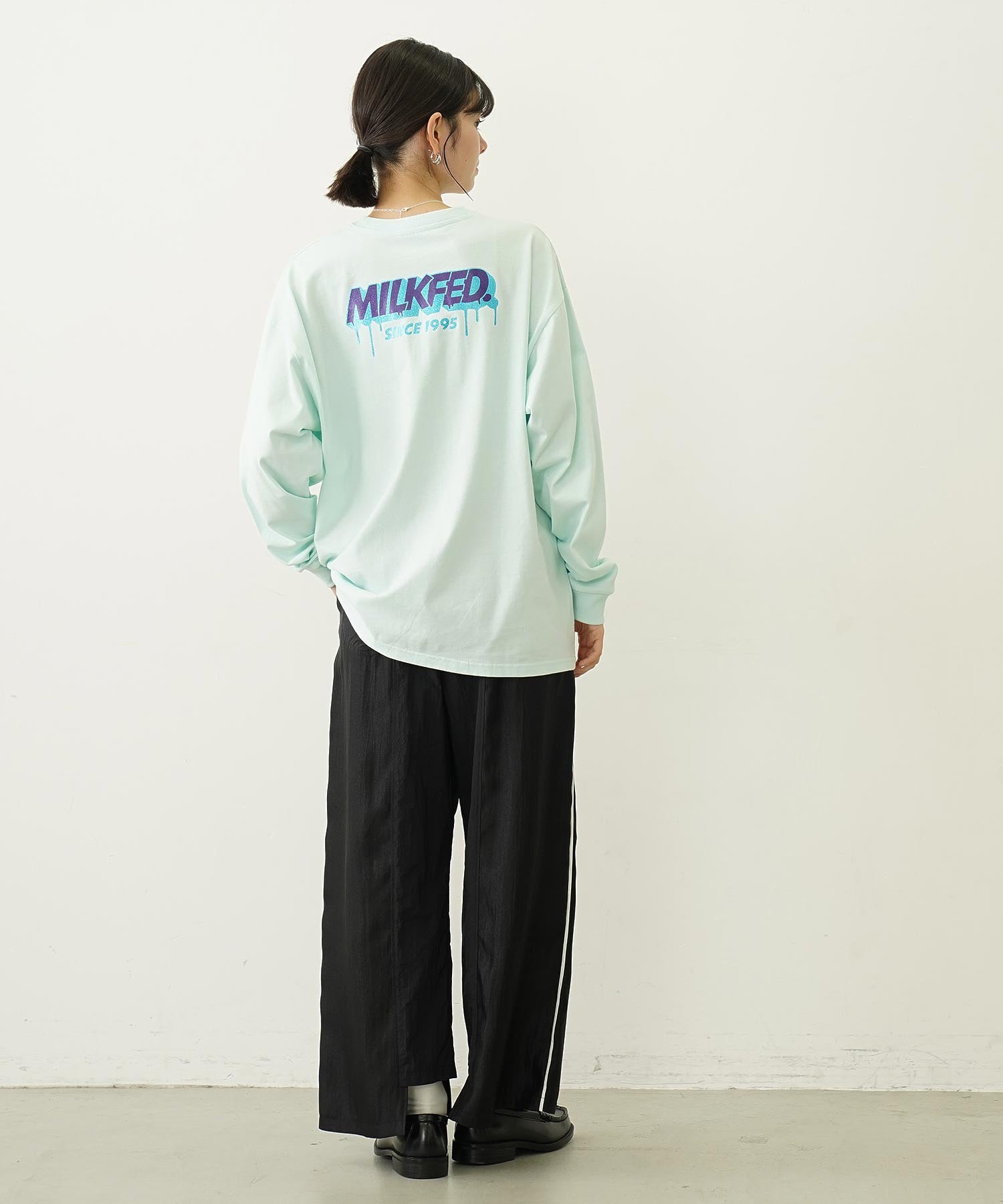 GLITTER MELT LOGO WIDE L/S TEE