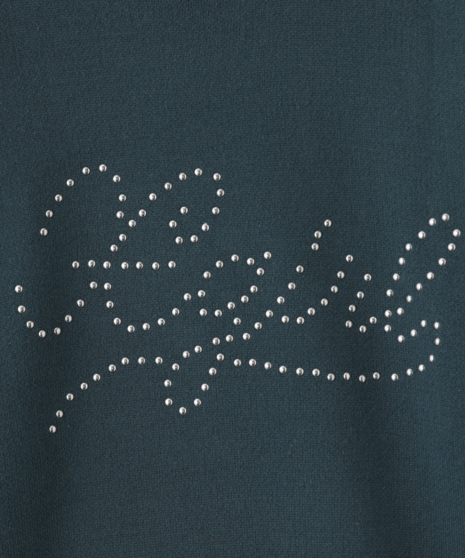 STUDDED LOGO KNIT TOP