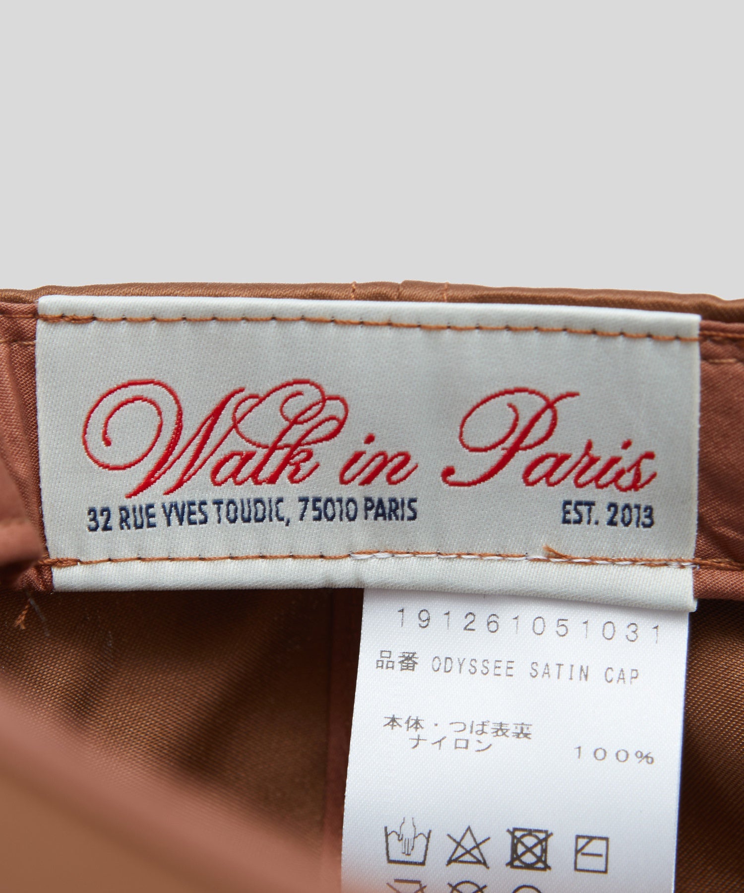 WALK IN PARIS/ウォーキンパリス/Odyssee cap