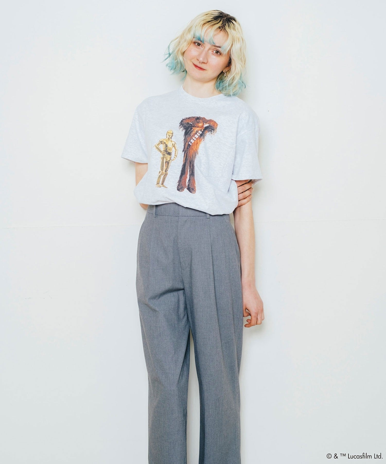 COLSUN/C-3PO&Chewbacca POCKET TEE Ⅱ