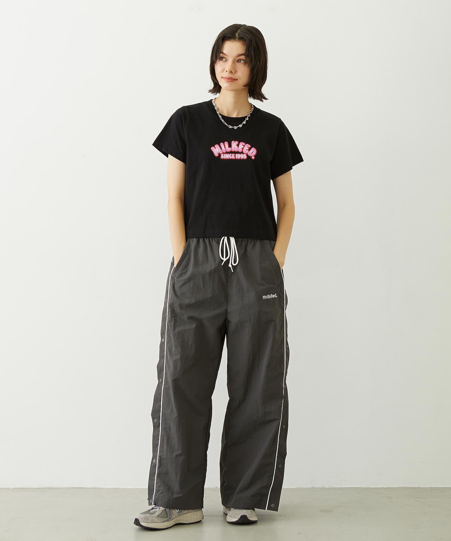 CUTOUT LOGO TRACK PANTS