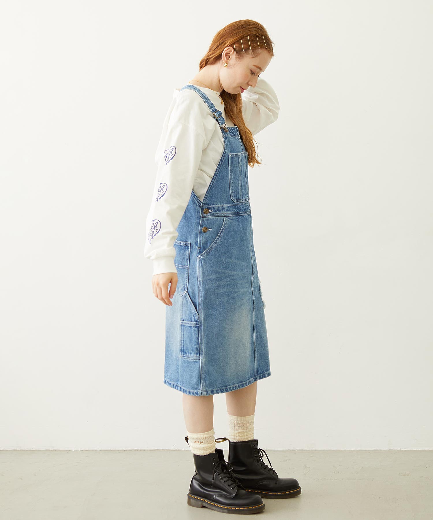 PATCH SALOPETTE SKIRT