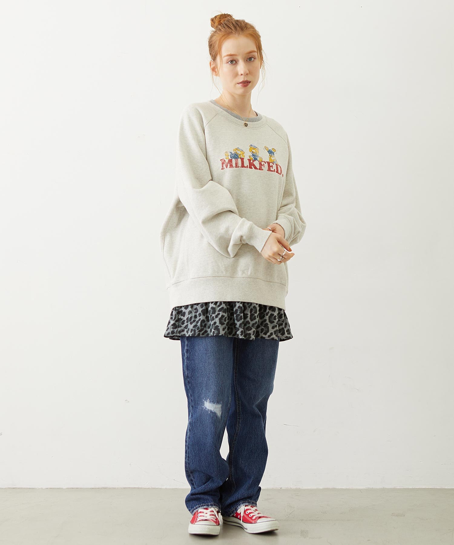 M.FEDDY DOUBLE COLLAR SWEAT TOP