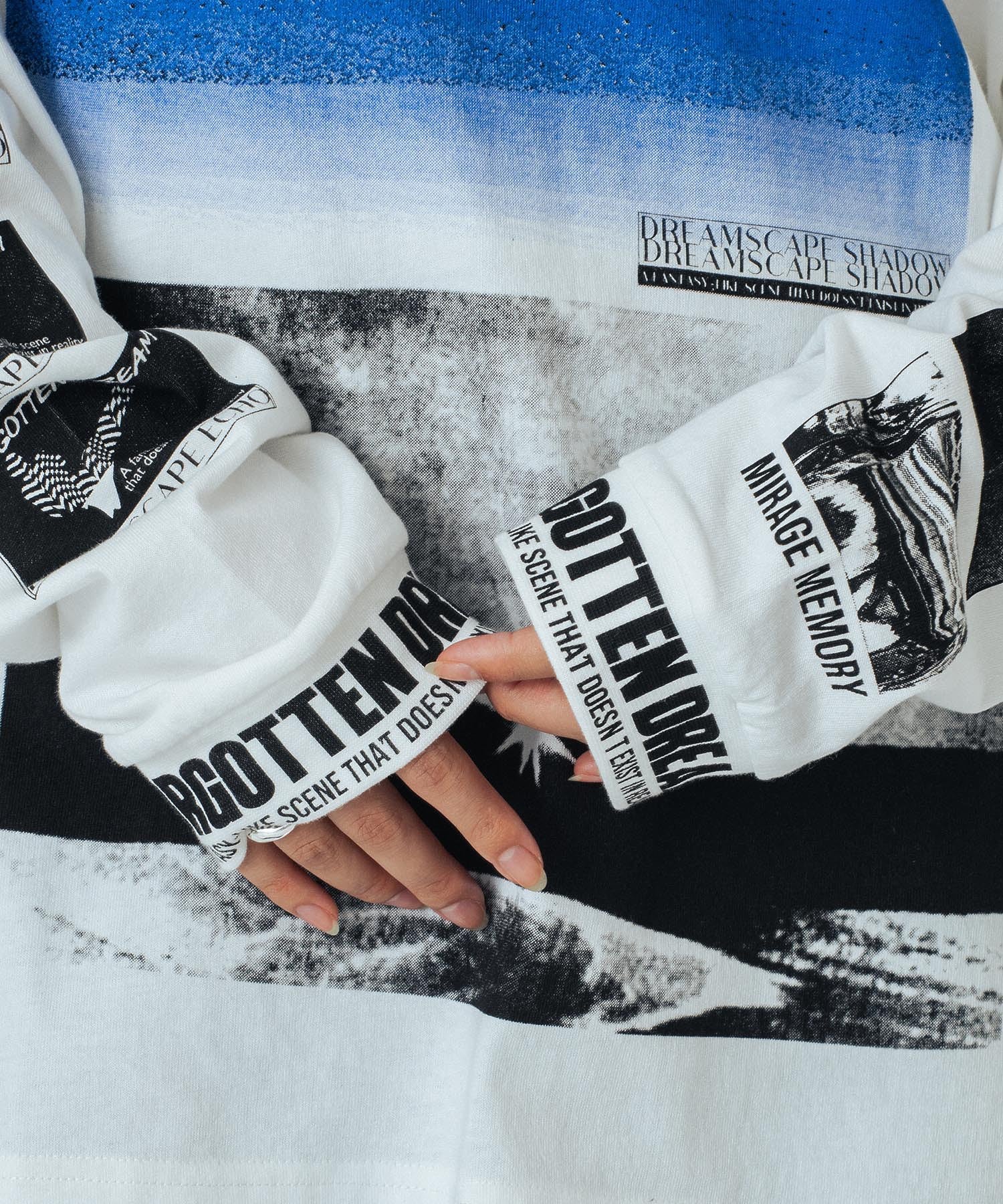 OKIRAKU×ROSEBUD/GRAPHIC LONG SLEEVE TEE