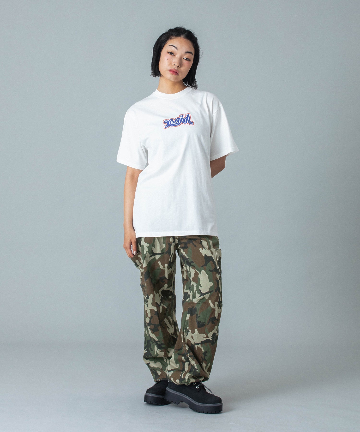 WAIST RIB EASY PANTS