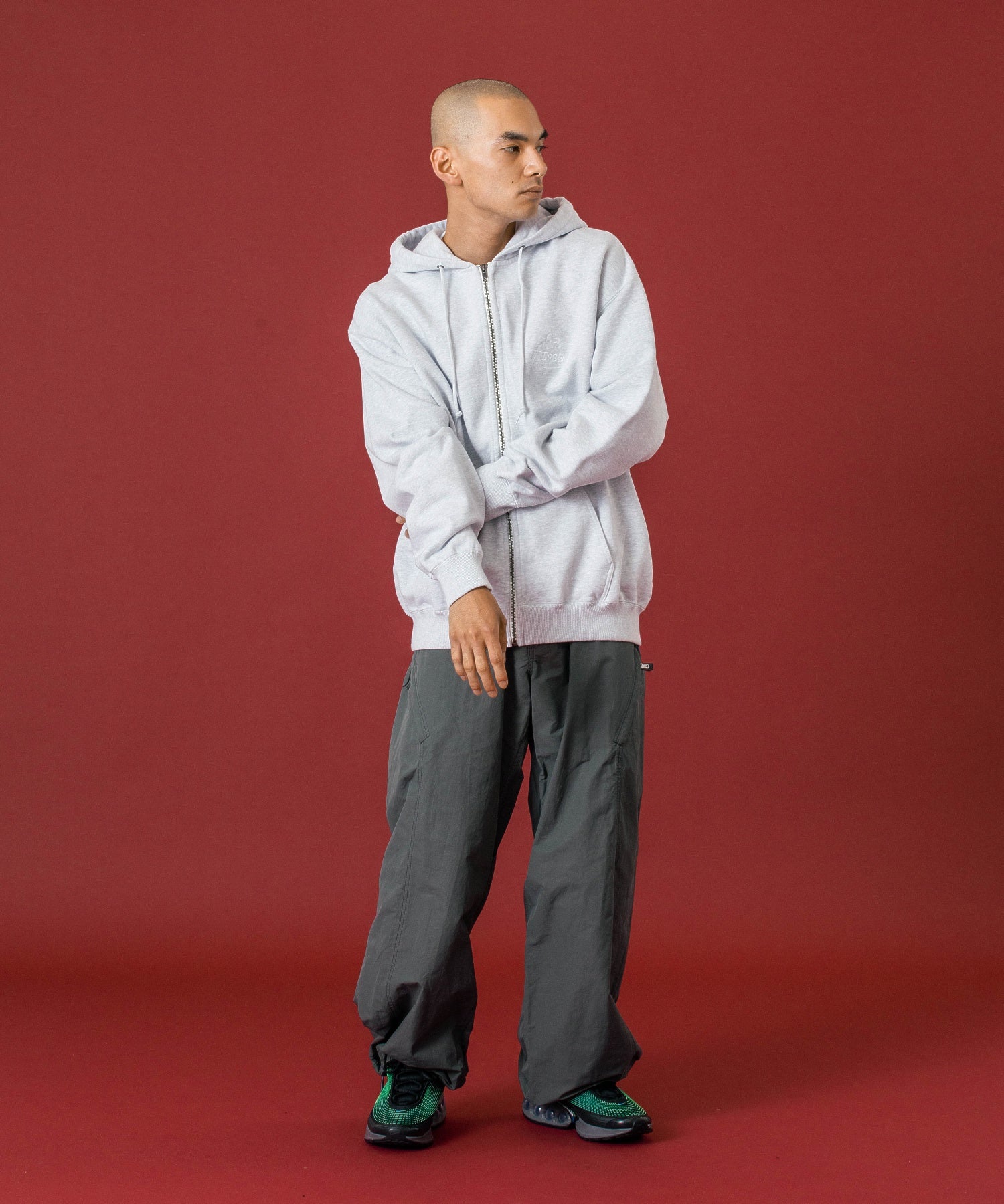 BACKSIDE OG ZIP UP HOODED SWEATSHIRT