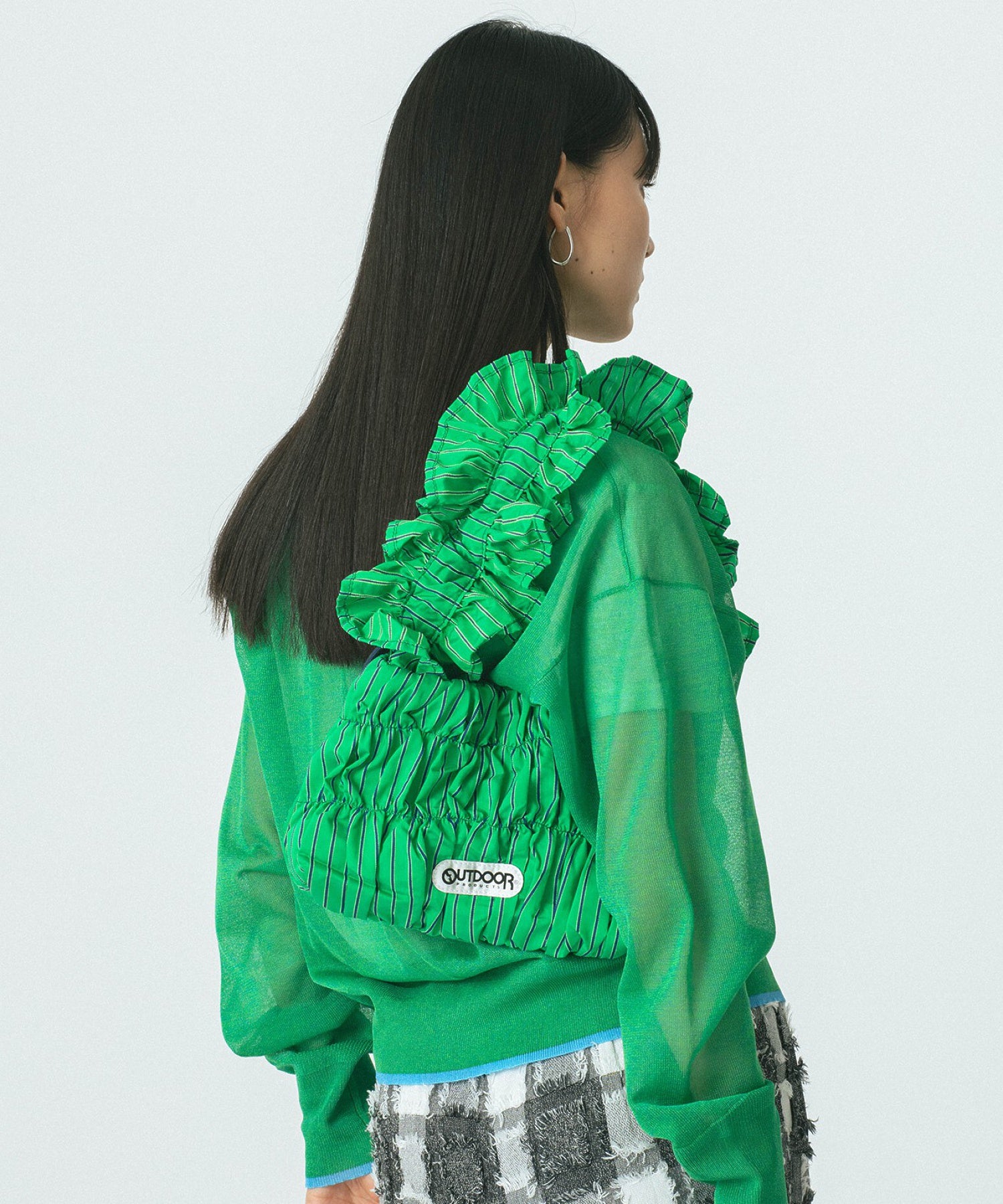 OUTDOOR PRODUCTS/STRIPE FRILL SHOULDER