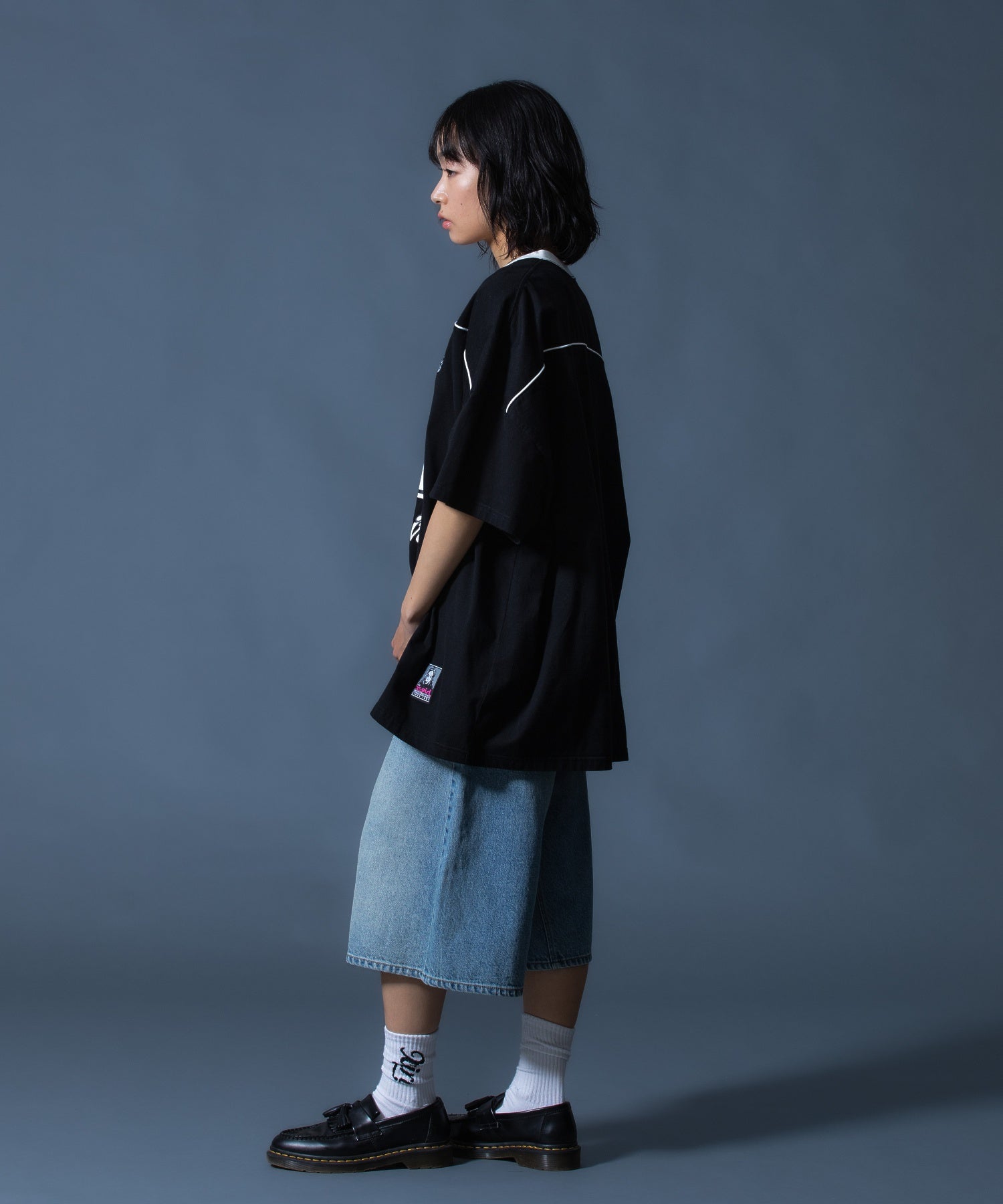 FACE LABEL NUMBER BIG TEE DRESS