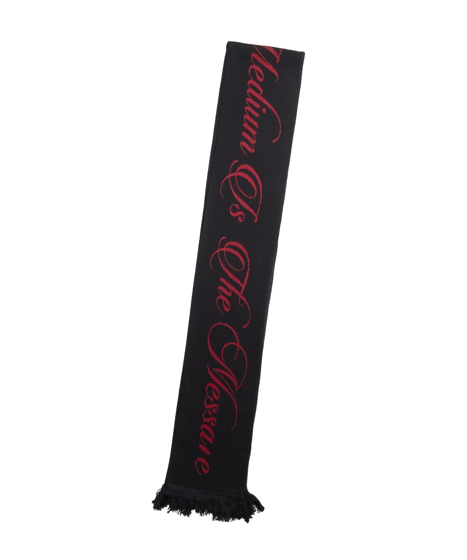 MIXED FONT LOGO KNIT SCARF