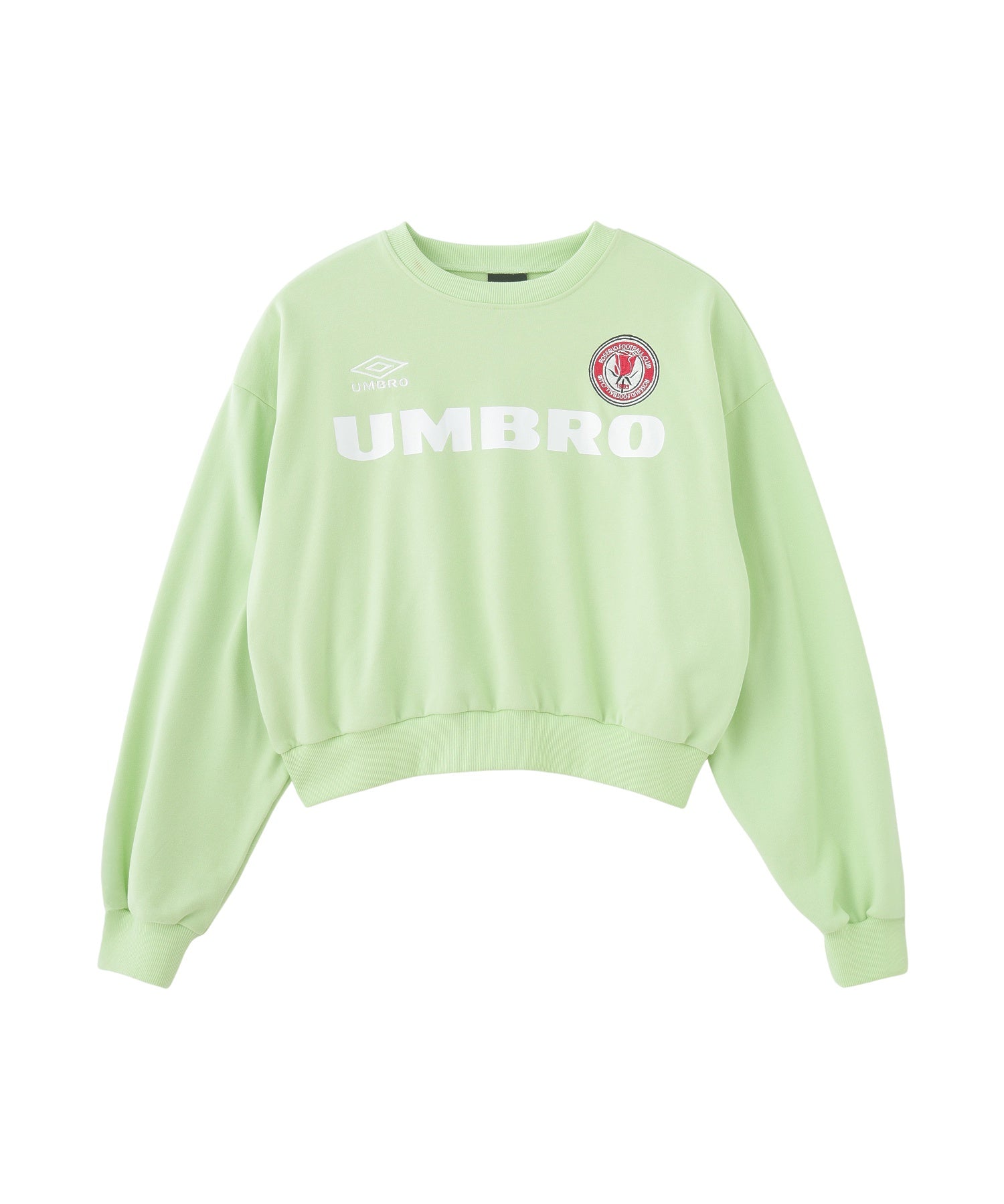 UMBRO×ROSE BUD/CROPPED SWEAT SHIRT PULLOVER