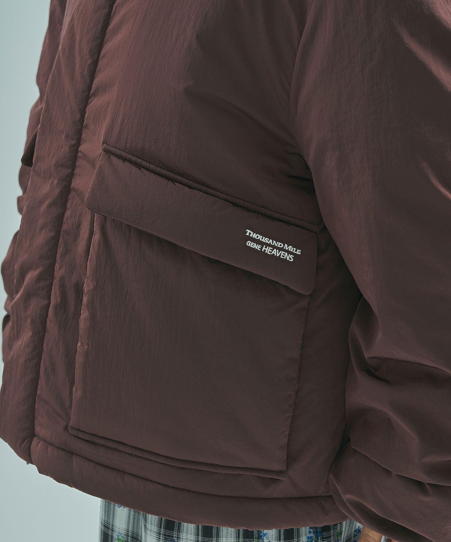 GENE HEAVENS x THOUSAND MILE/STAND COLLAR PADDED JACKET