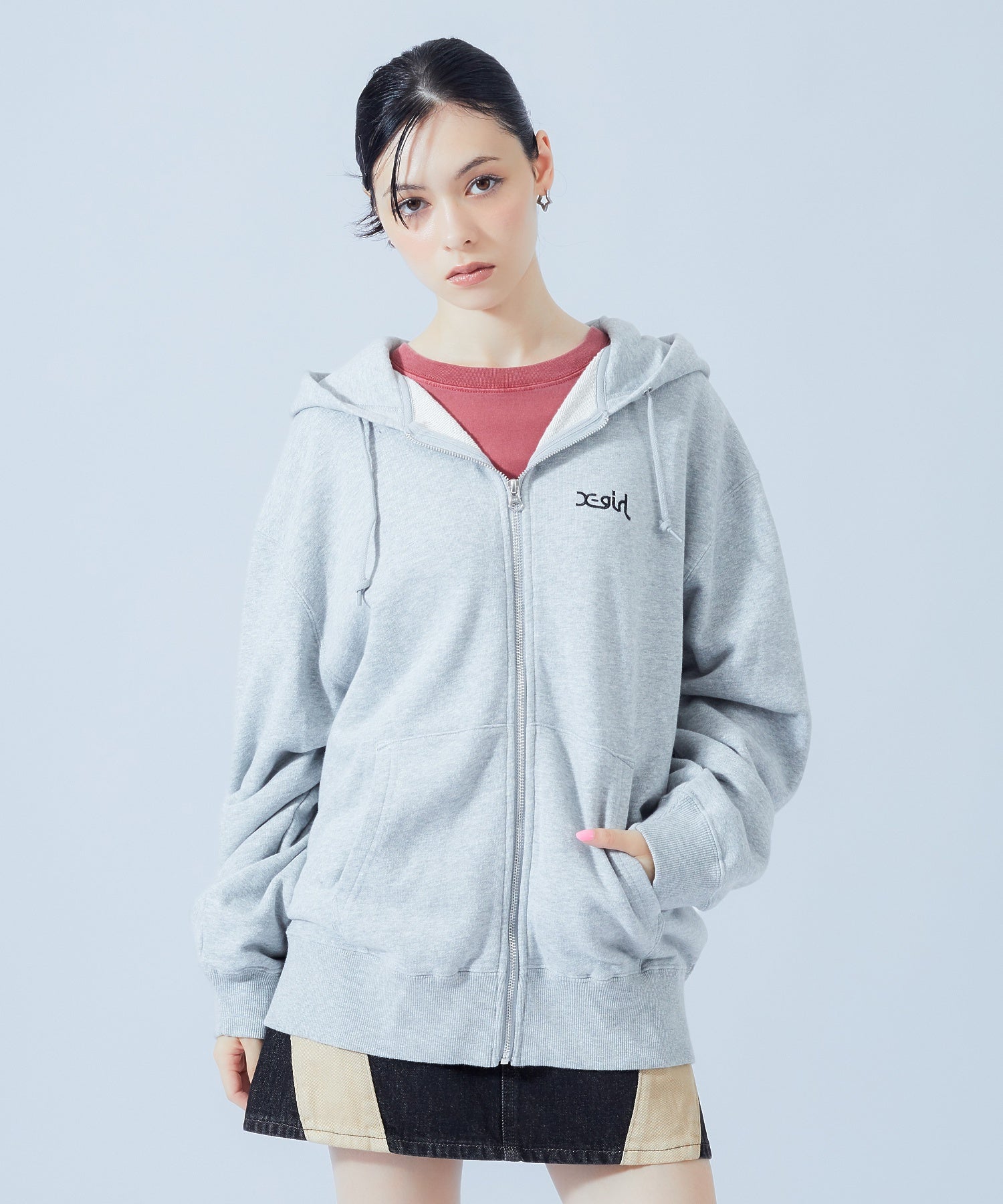 PIGMENT DYED BIG SPRAY LOGO L/S TEE