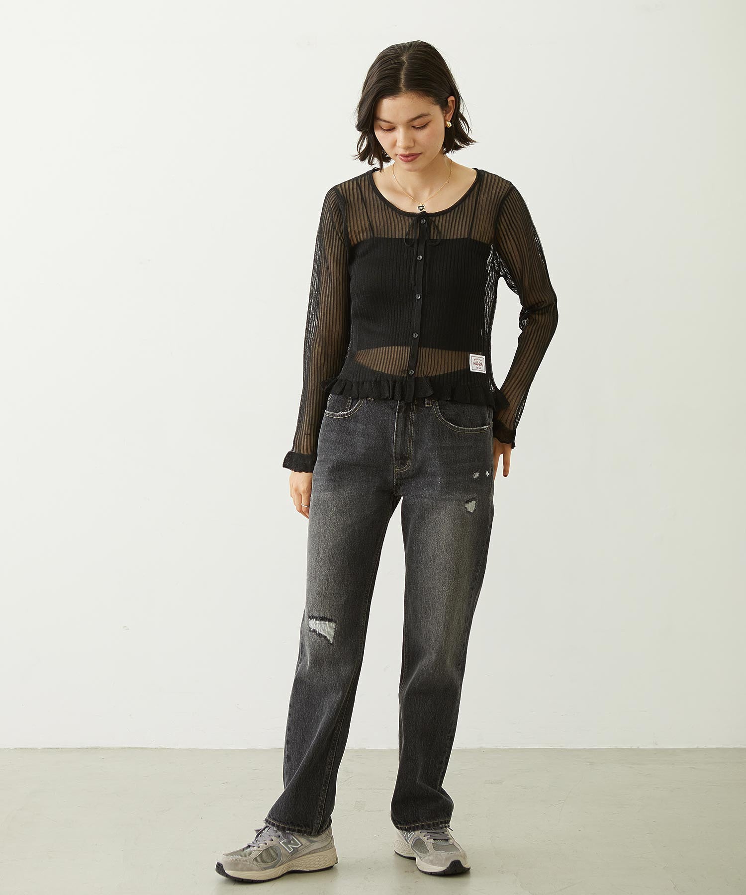 2-PIECE SHEER CARDIGAN
