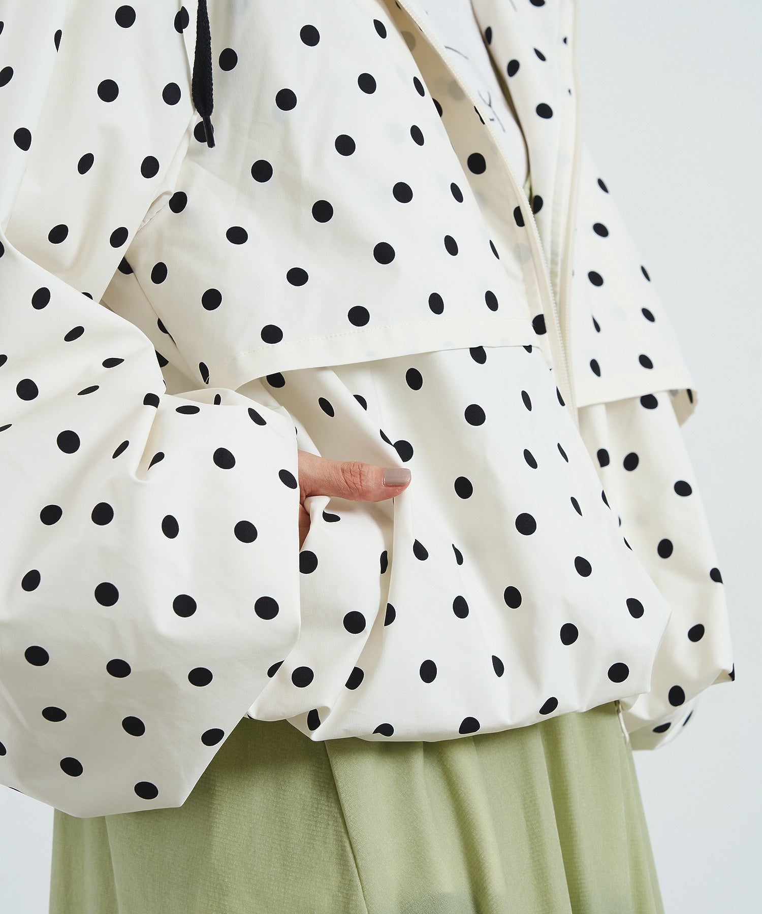 POLKA DOT PUFF BLOUSON