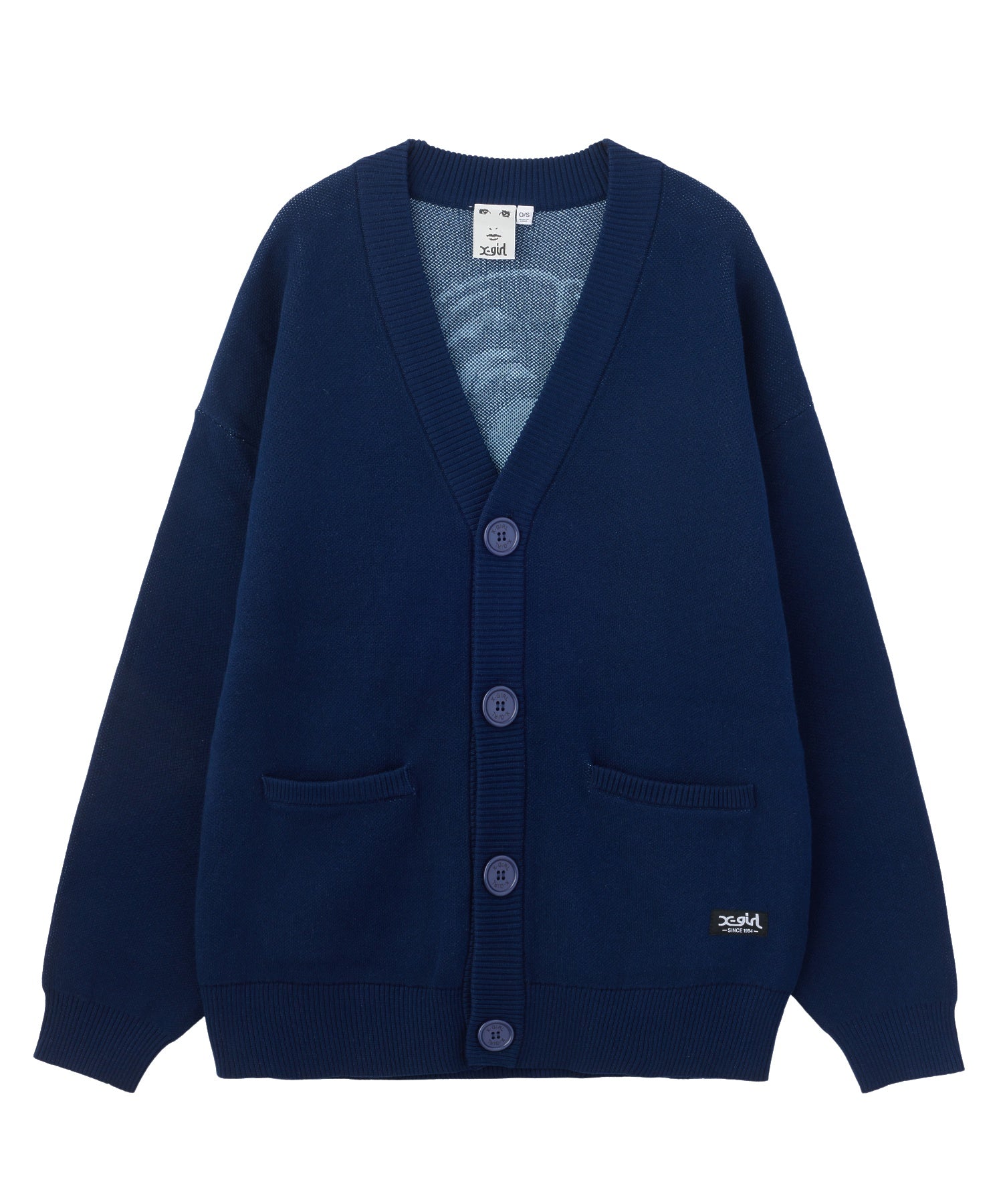 FACE BACK JACQUARD KNIT CARDIGAN